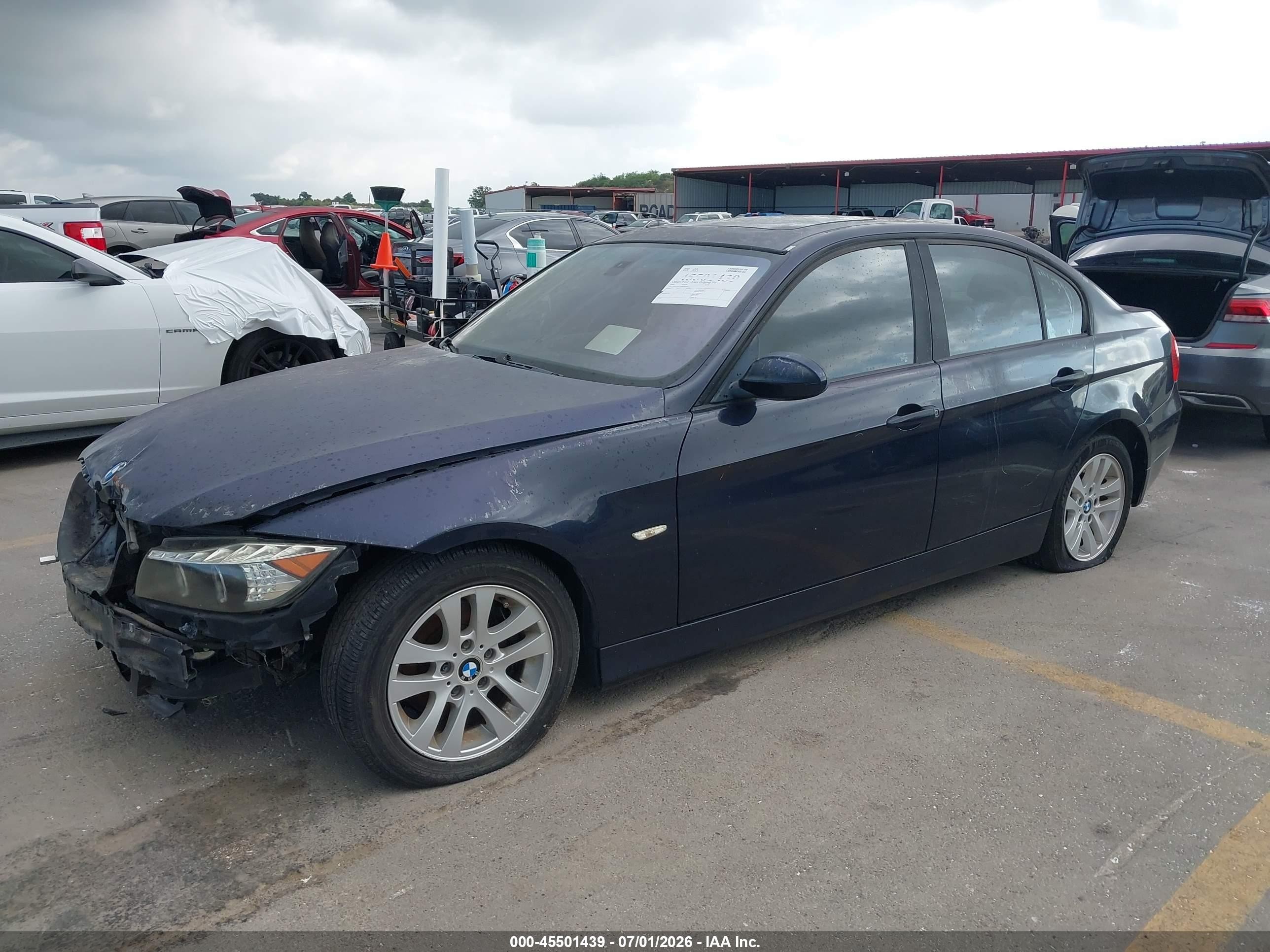 2006 Bmw 325i   Dark Blue vin: WBAVB13566KX41891