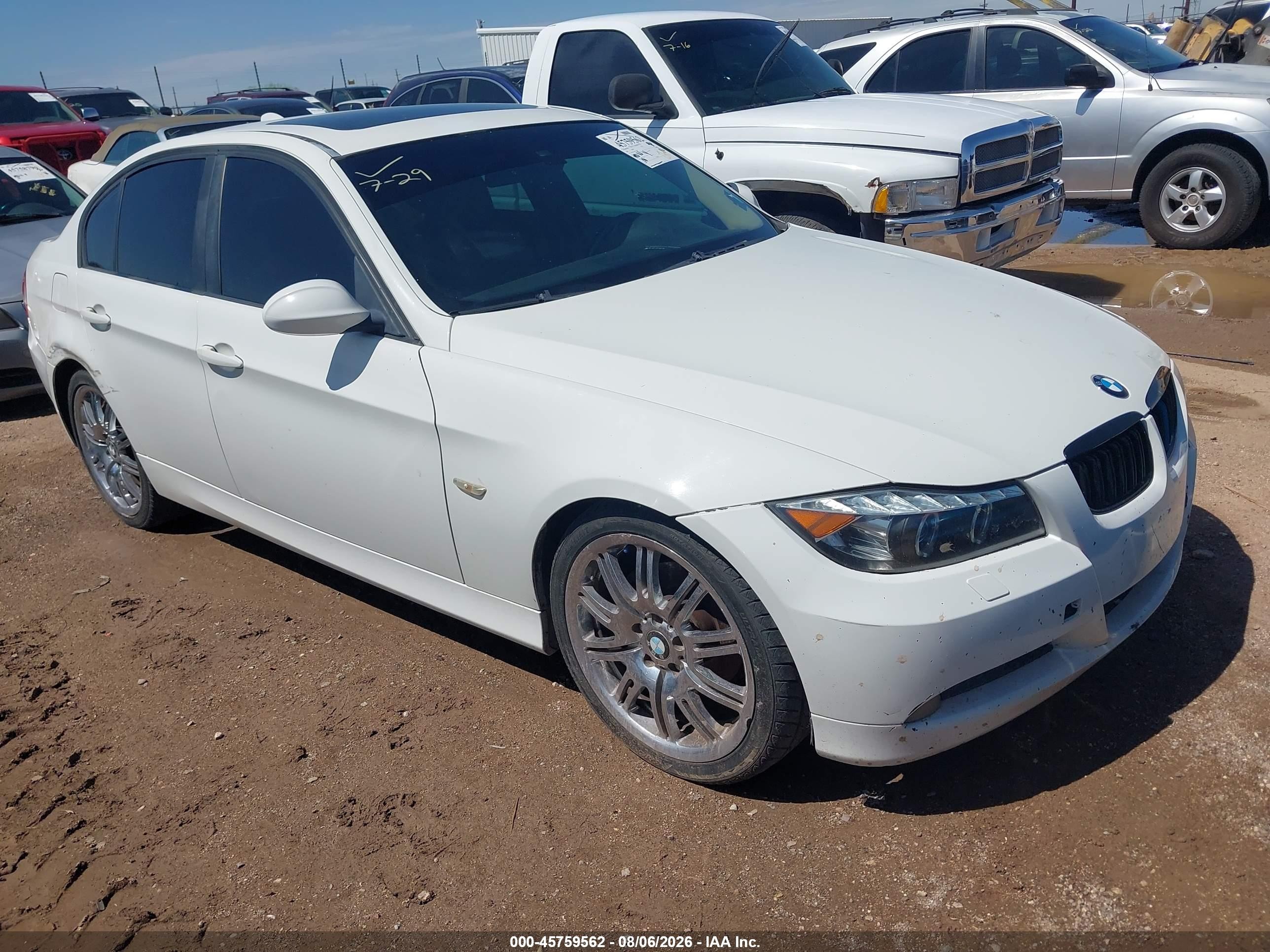 2006 Bmw 325i   Белый vin: WBAVB13566KX49120