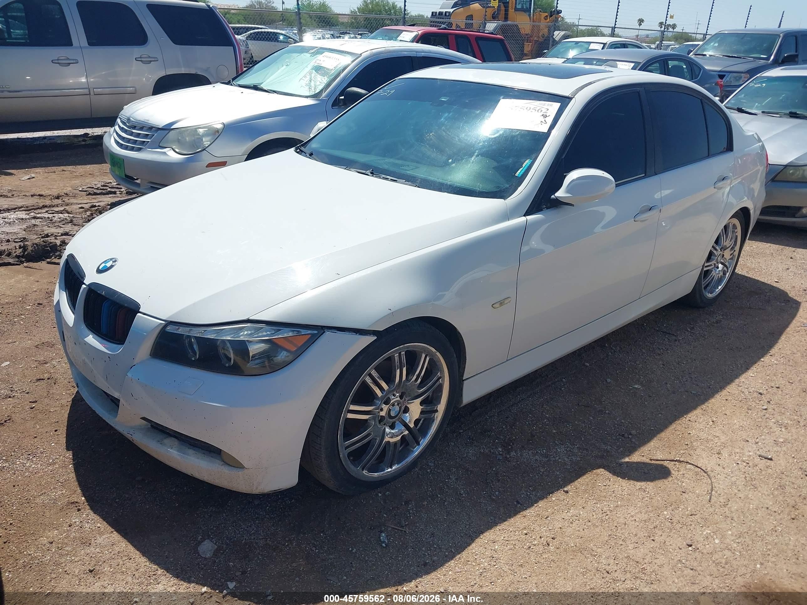 2006 Bmw 325i   Белый vin: WBAVB13566KX49120