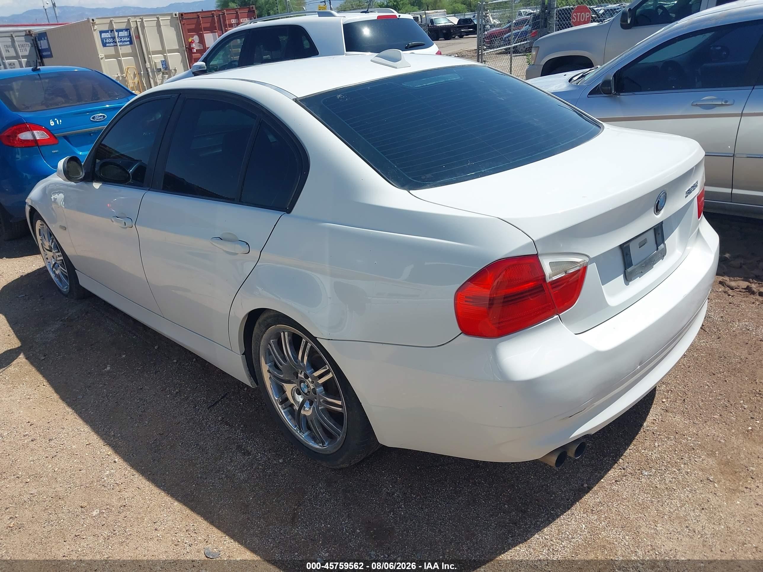 2006 Bmw 325i   Белый vin: WBAVB13566KX49120