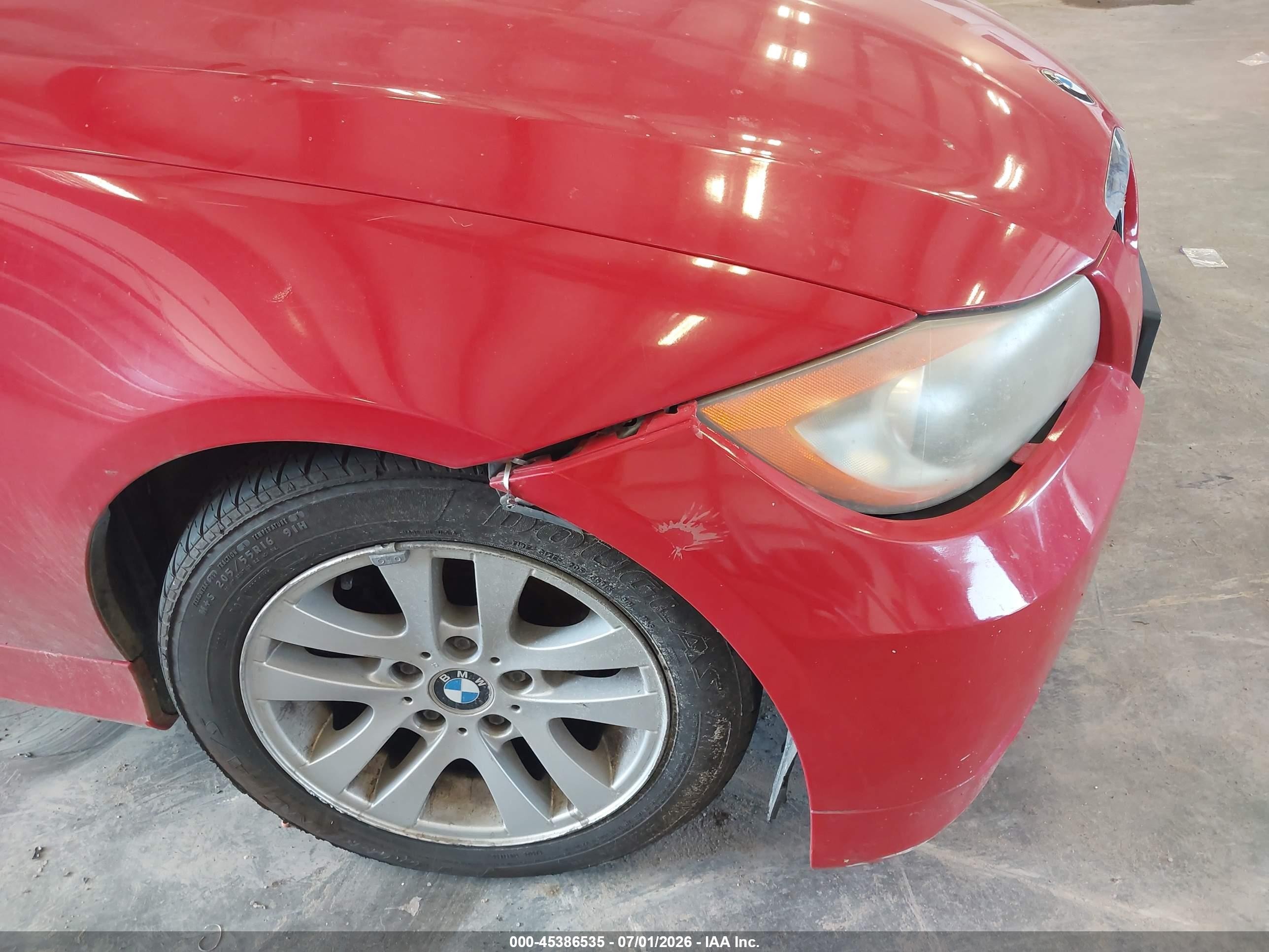 2006 Bmw 325i   Red vin: WBAVB13576KX43536