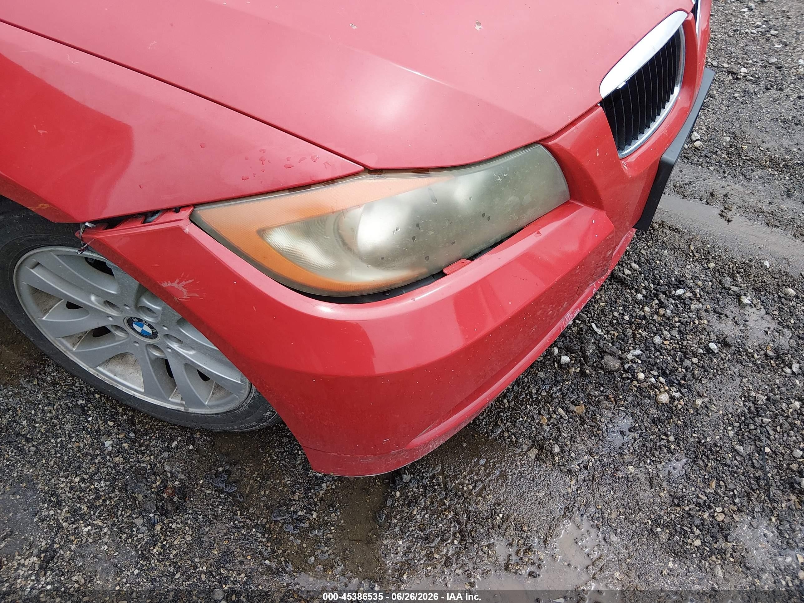 2006 Bmw 325i   Red vin: WBAVB13576KX43536