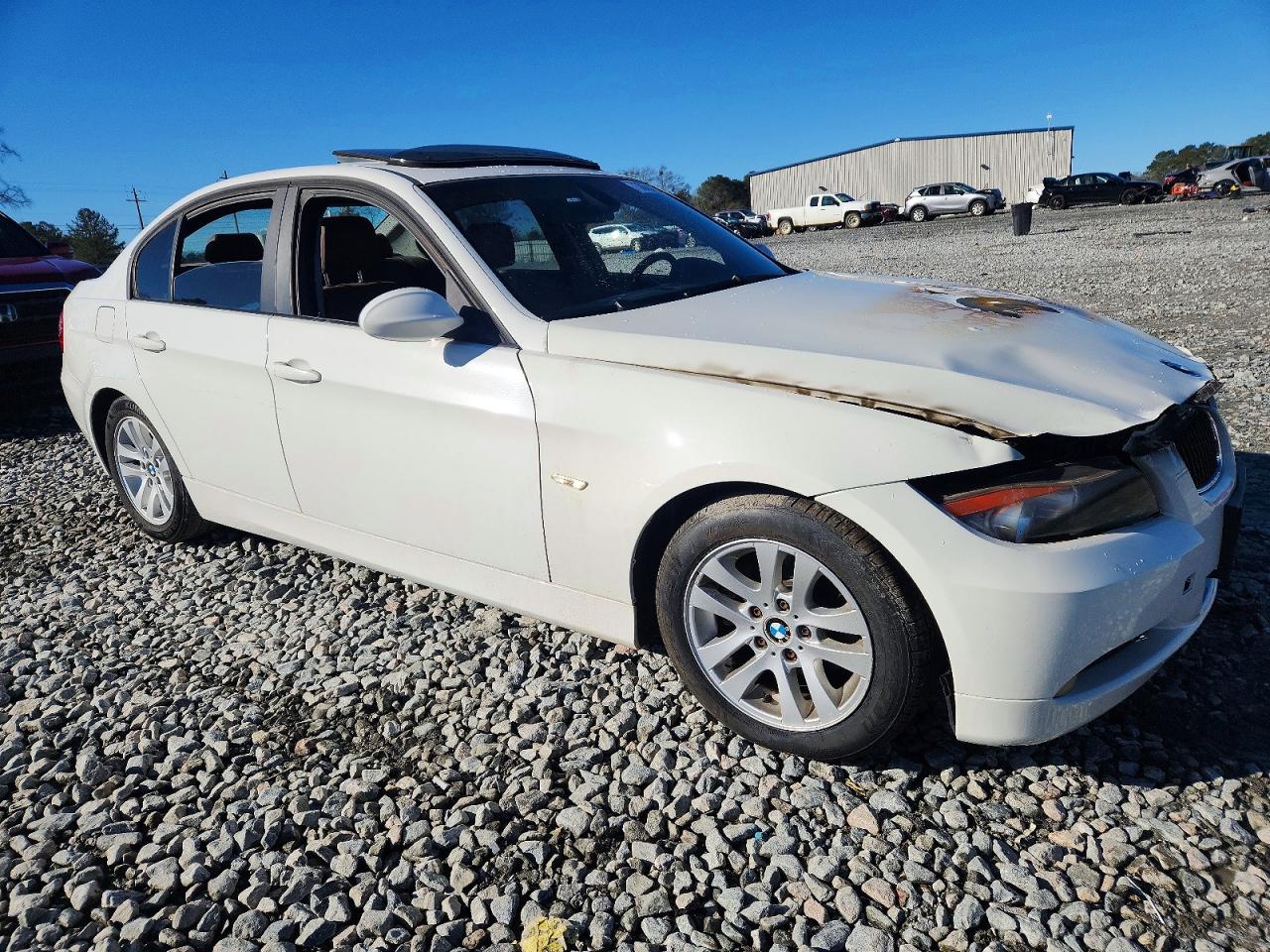 2006 Bmw 325 I White vin: WBAVB13576KX48459