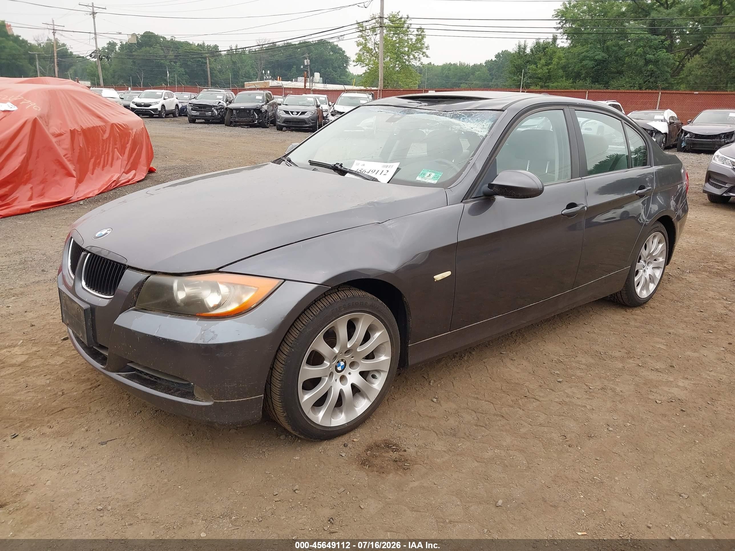 2006 Bmw 325i   Gray vin: WBAVB13576PT21401