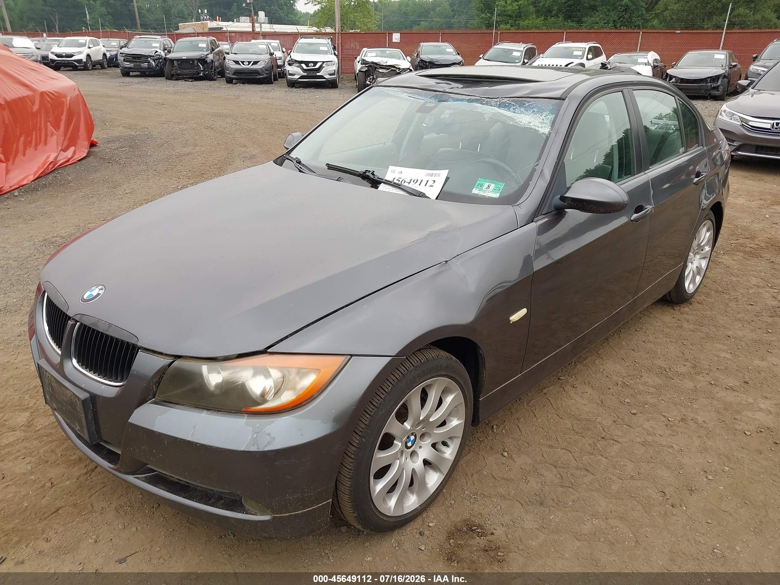 2006 Bmw 325i   Gray vin: WBAVB13576PT21401