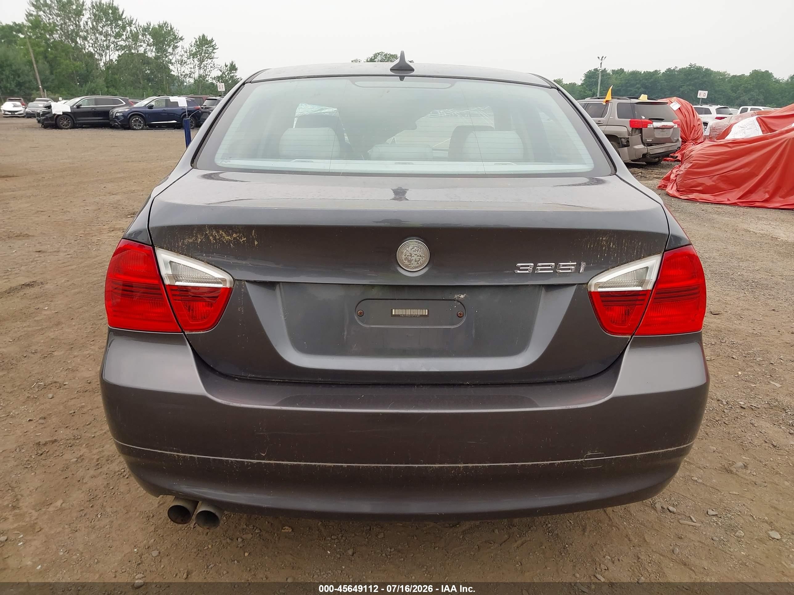 2006 Bmw 325i   Gray vin: WBAVB13576PT21401
