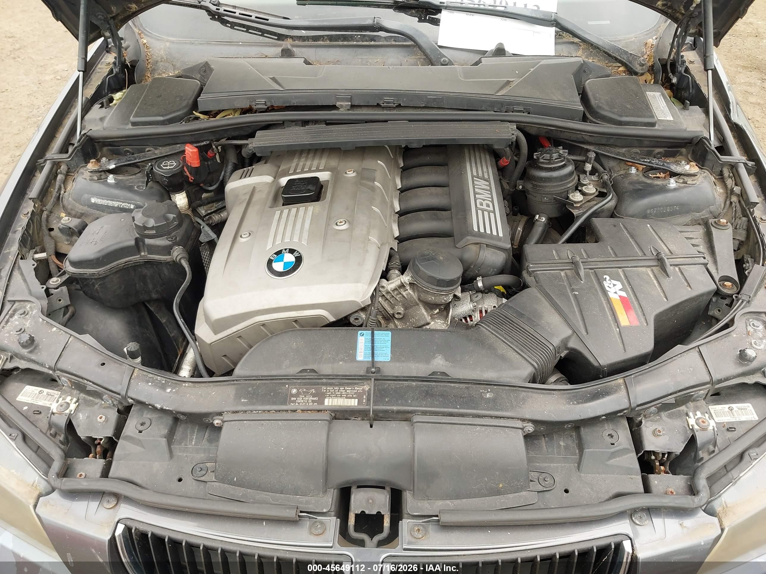 2006 Bmw 325i   Gray vin: WBAVB13576PT21401