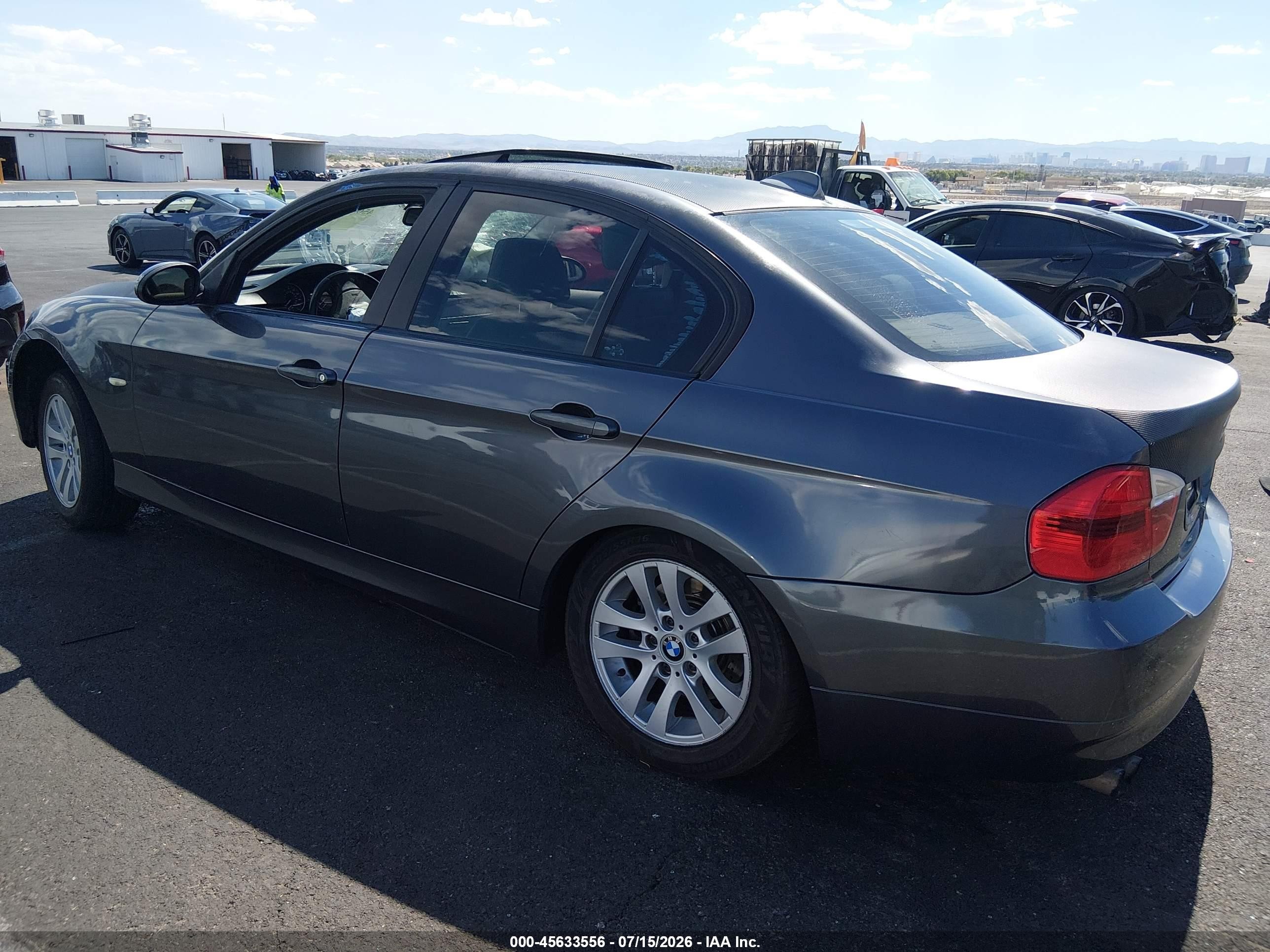2006 Bmw 325i   Gray vin: WBAVB13586K000383