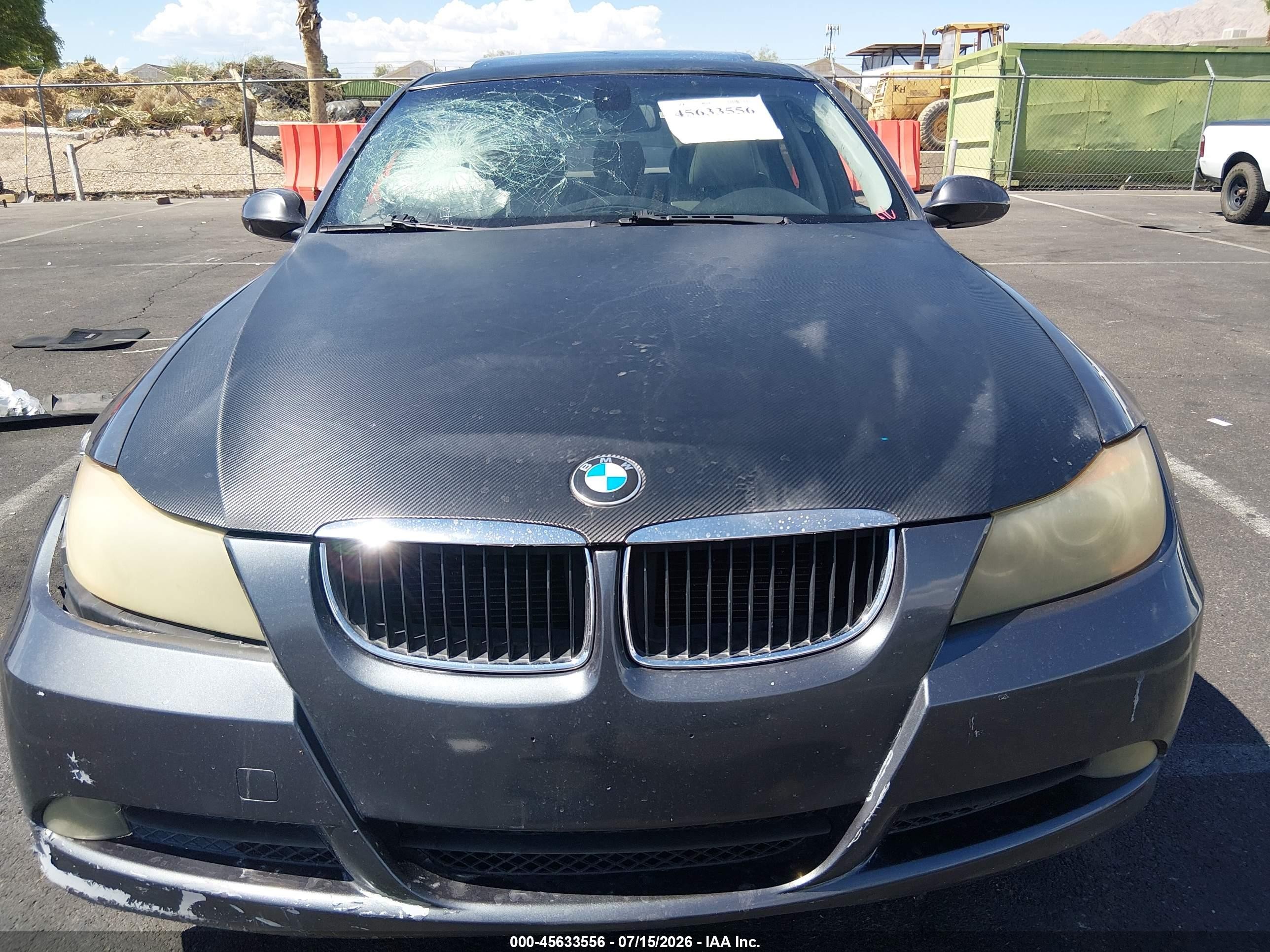 2006 Bmw 325i   Gray vin: WBAVB13586K000383