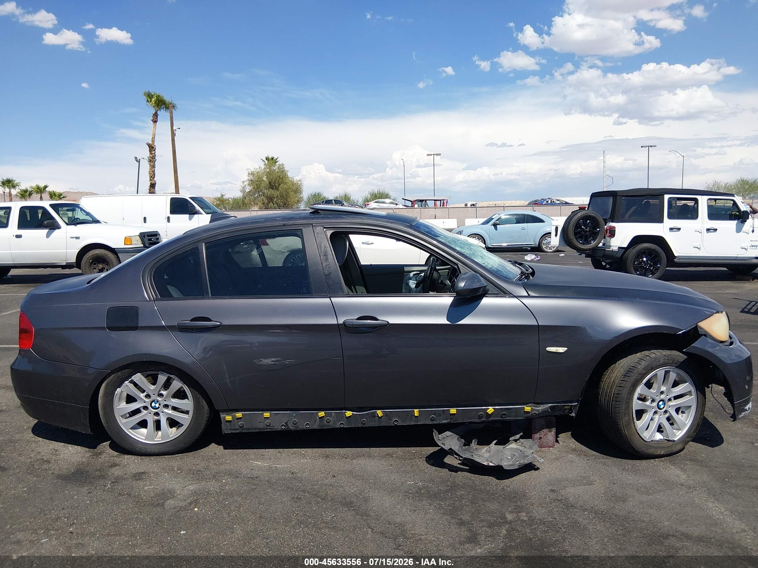 2006 Bmw 325i   Gray vin: WBAVB13586K000383