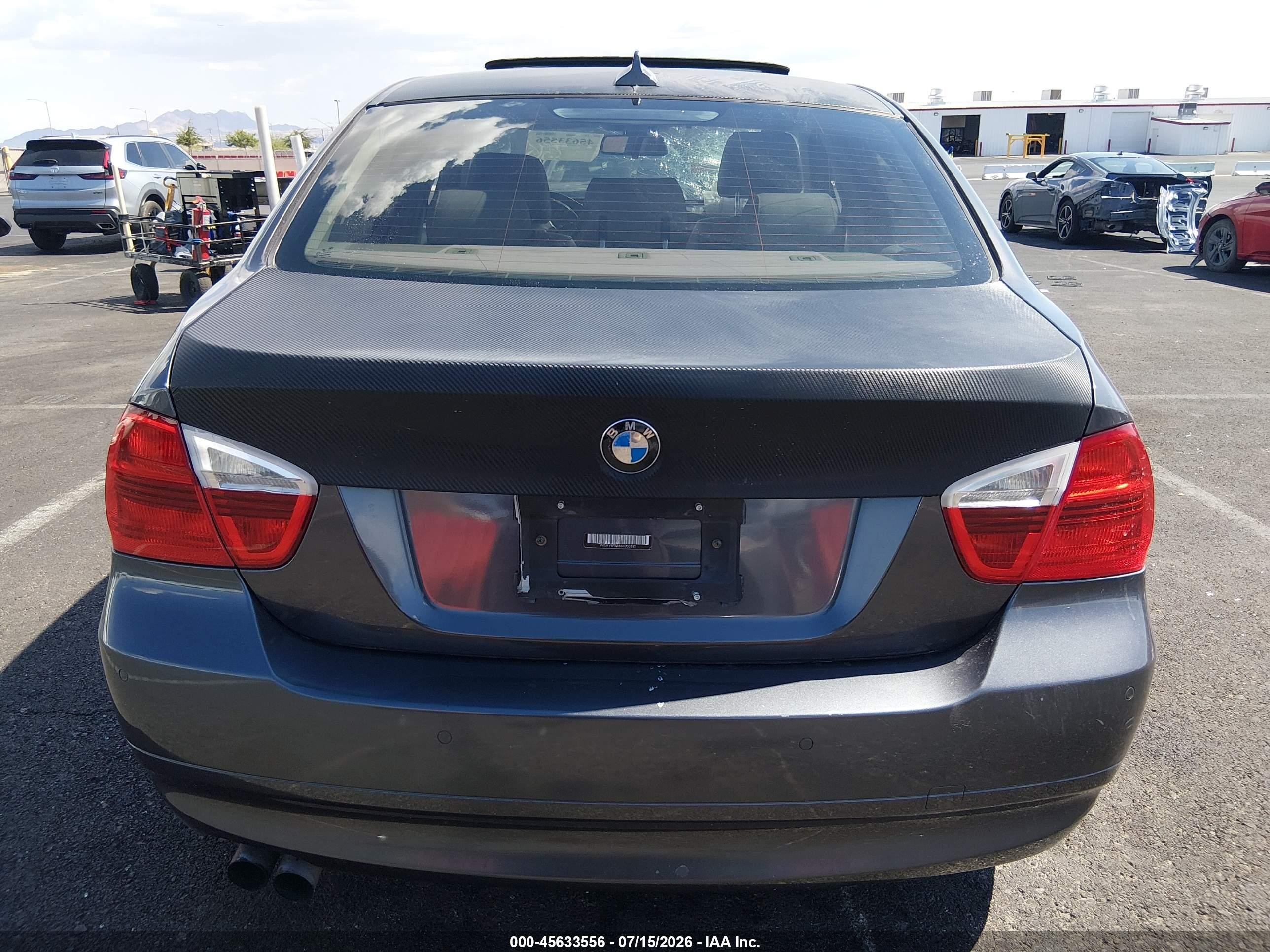 2006 Bmw 325i   Gray vin: WBAVB13586K000383