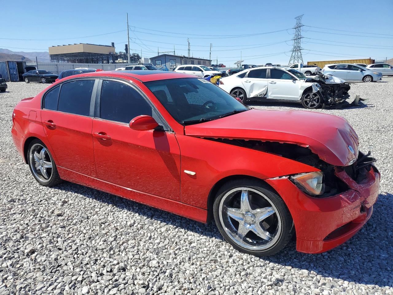 2006 Bmw 325 I Red vin: WBAVB13586KX34635