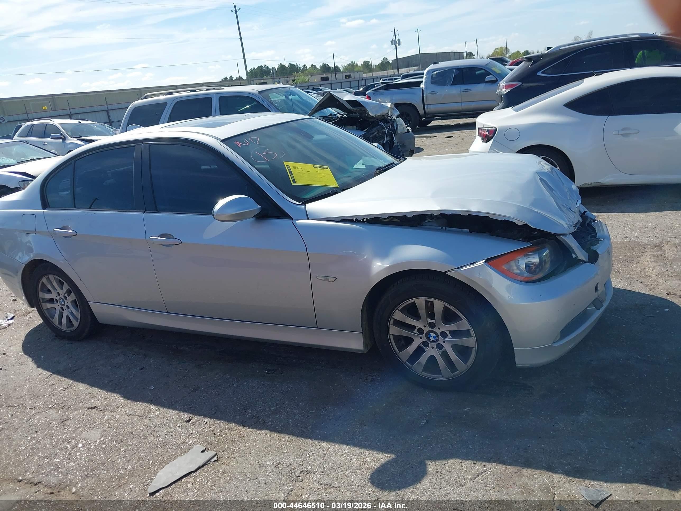 2006 Bmw 325i   Silver vin: WBAVB13596PT21609