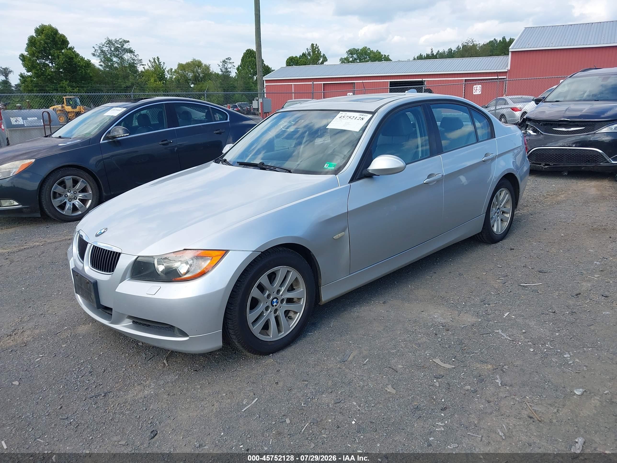 2006 Bmw 325i   Серебряный vin: WBAVB13596PT23201