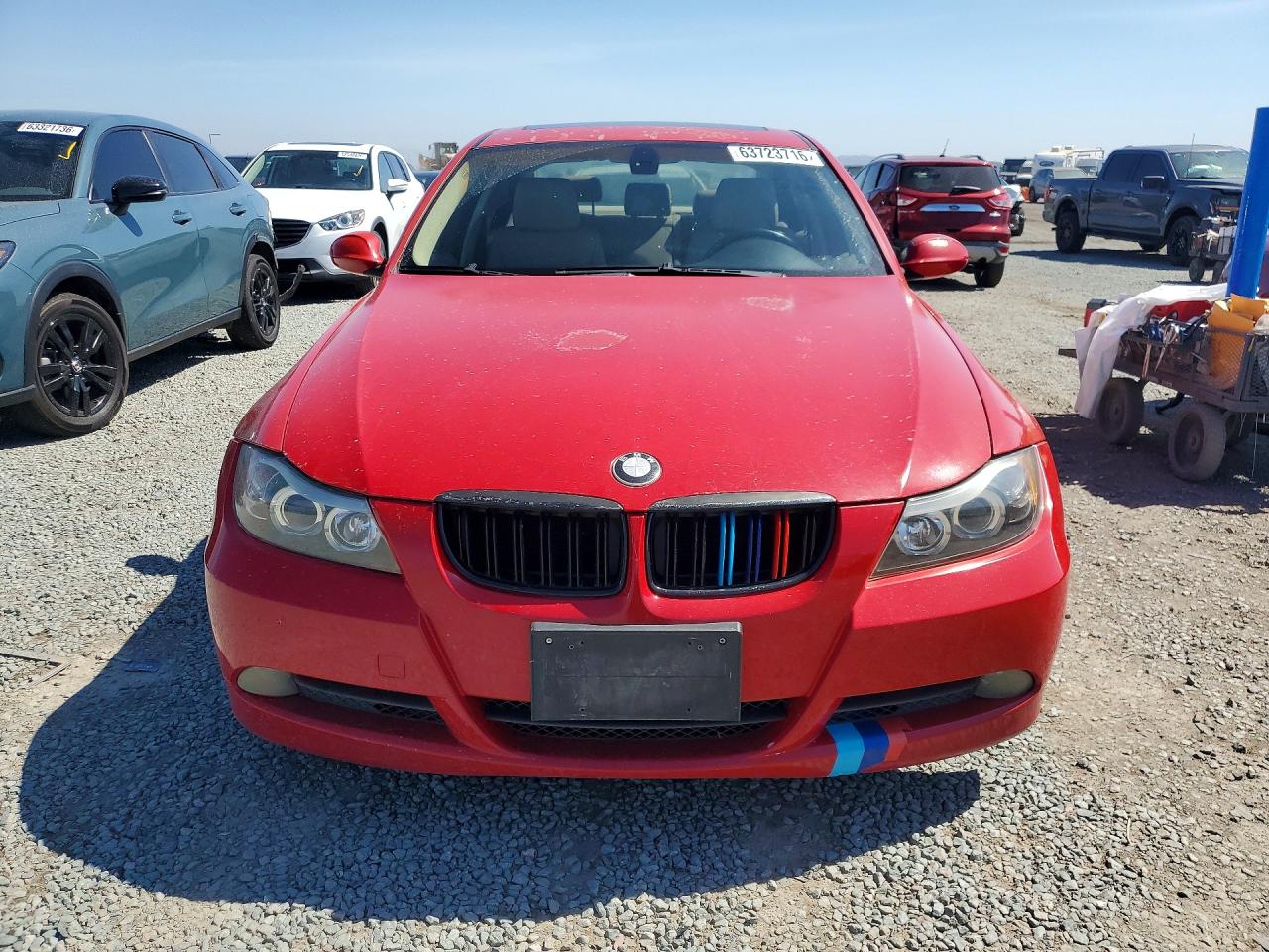 2006 Bmw 325 I Automatic Red vin: WBAVB17516NK34714