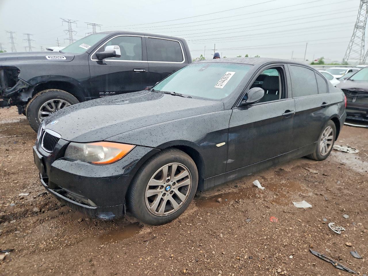 2006 Bmw 325 I Automatic Black vin: WBAVB17526NK33572