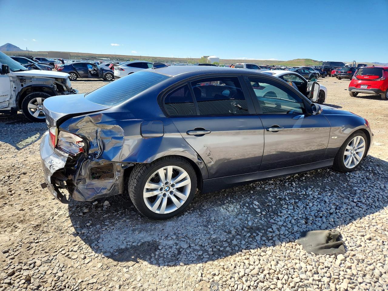 2006 Bmw 325 I Automatic Gray vin: WBAVB17526NK38884