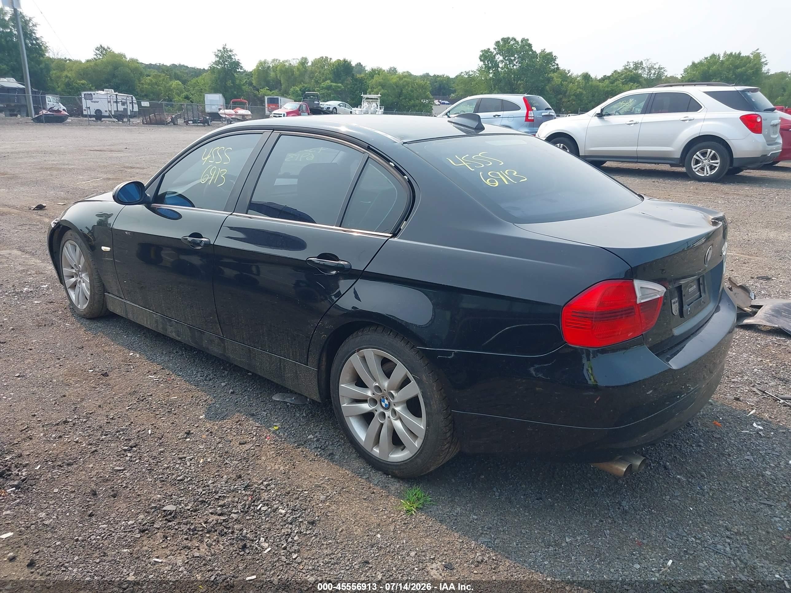 2006 Bmw 325i   Черный vin: WBAVB17576NK32482