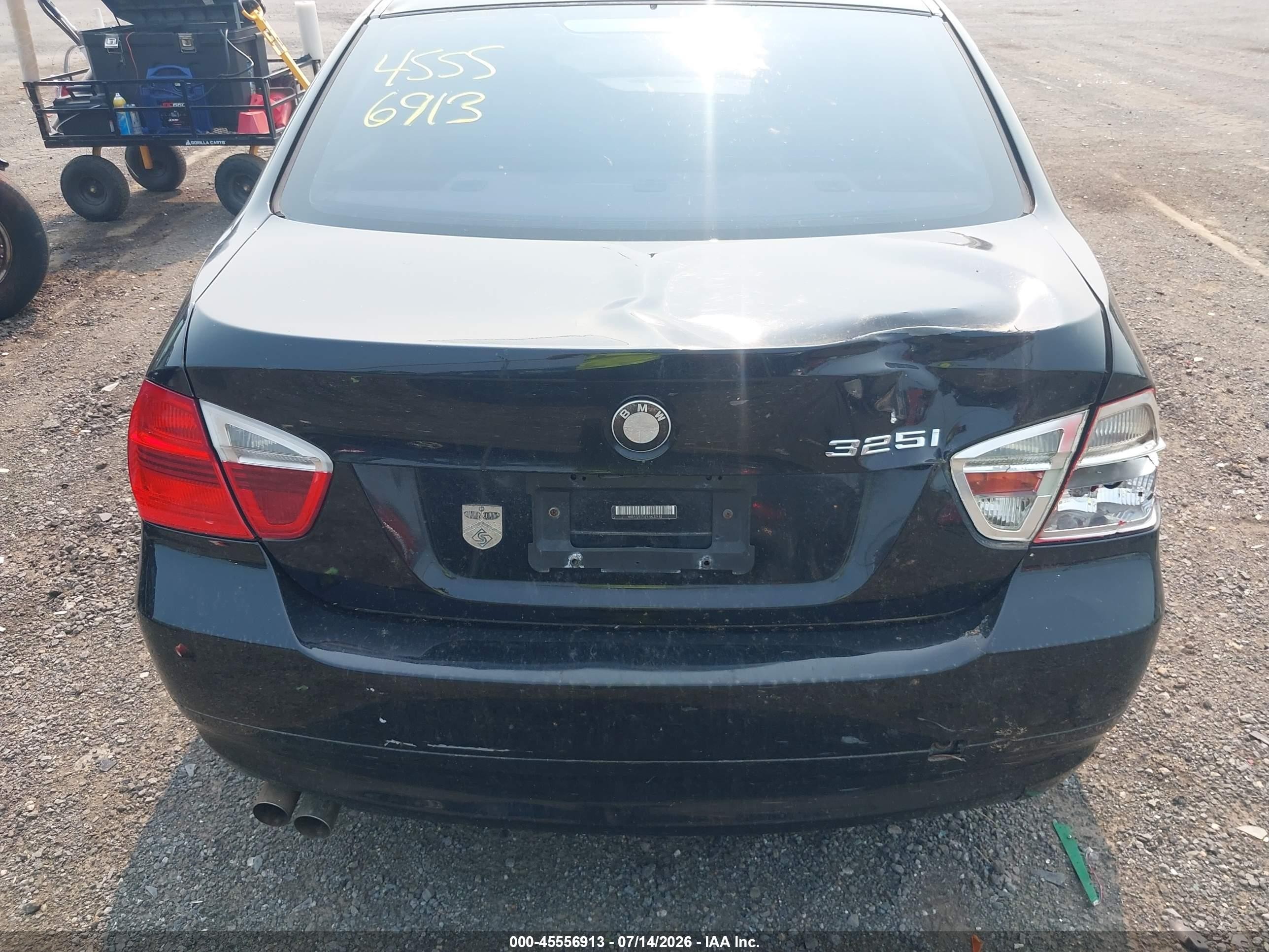 2006 Bmw 325i   Черный vin: WBAVB17576NK32482