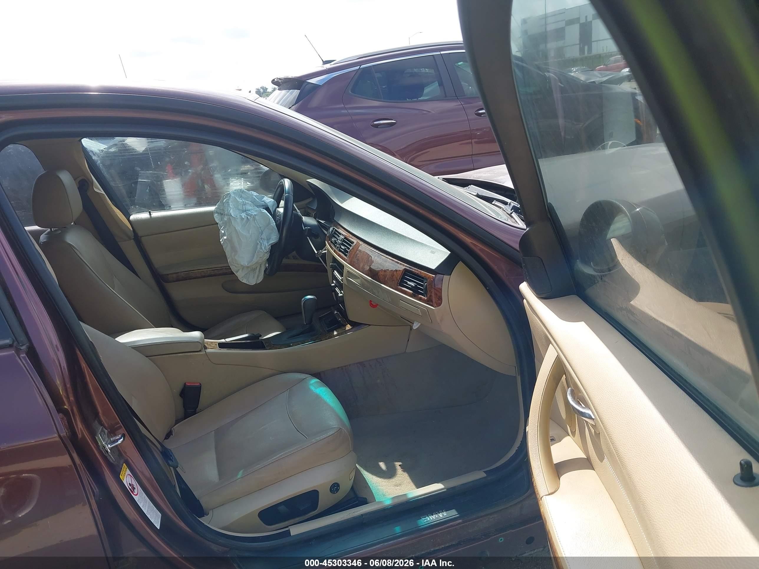 2006 Bmw 325i   Burgundy vin: WBAVB17586NK34130
