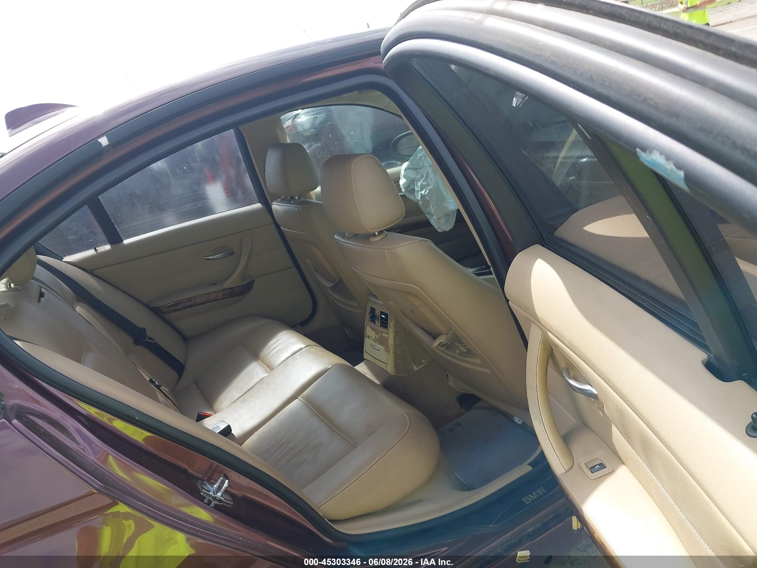 2006 Bmw 325i   Burgundy vin: WBAVB17586NK34130