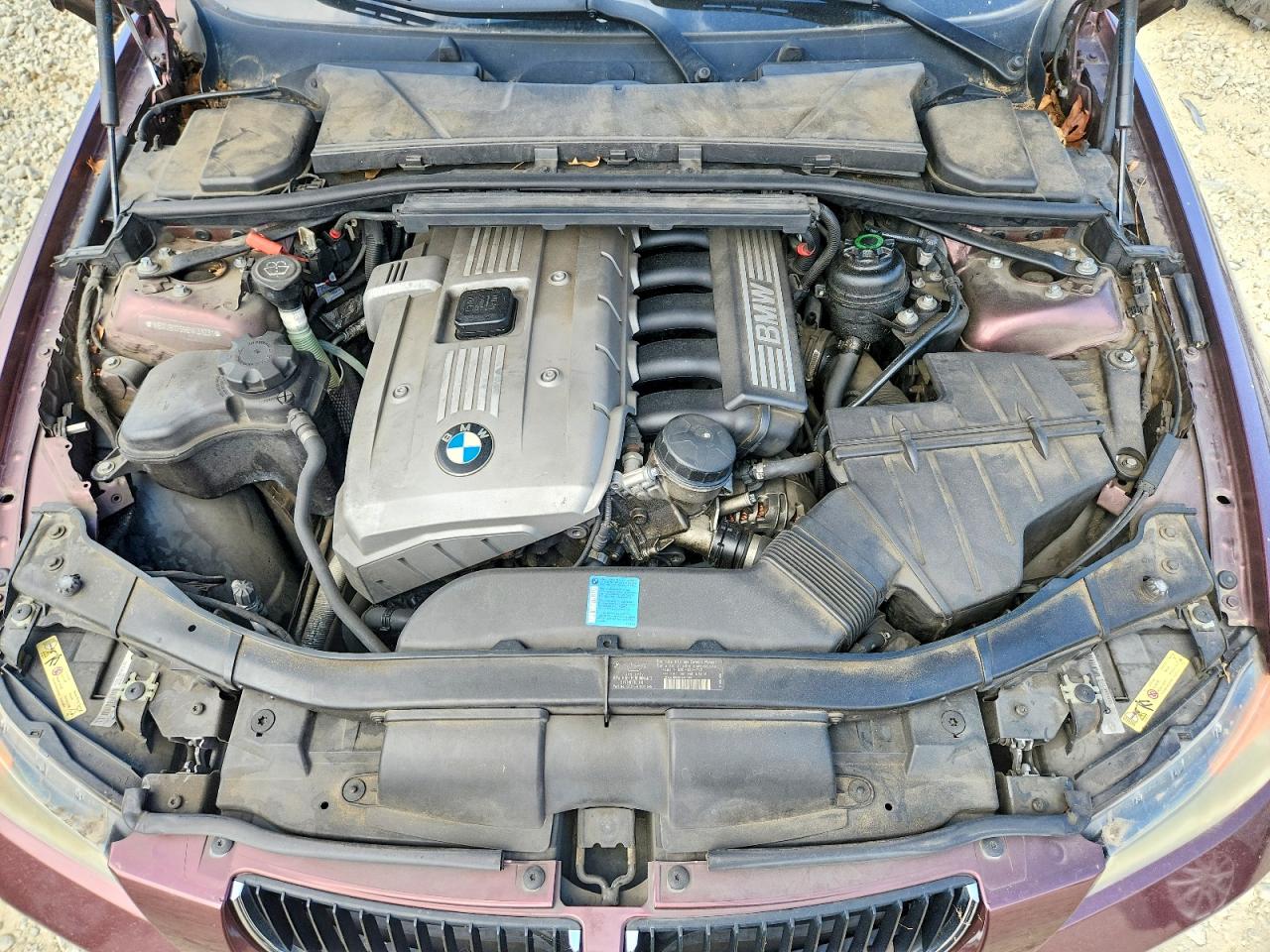 2006 Bmw 325 I Automatic Burgundy vin: WBAVB17596NK33231