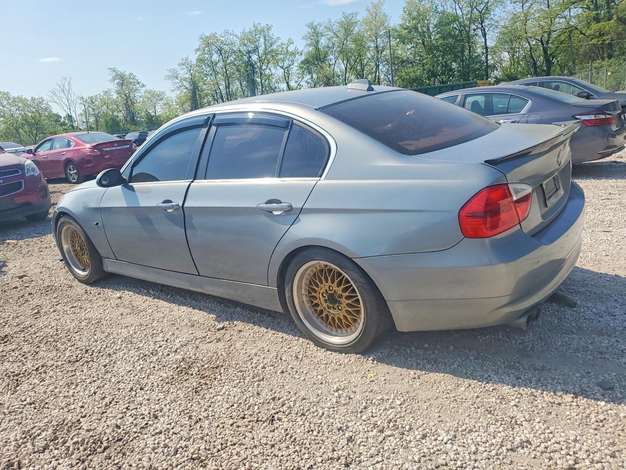 2006 Bmw 330 I Blue vin: WBAVB33506KR77495