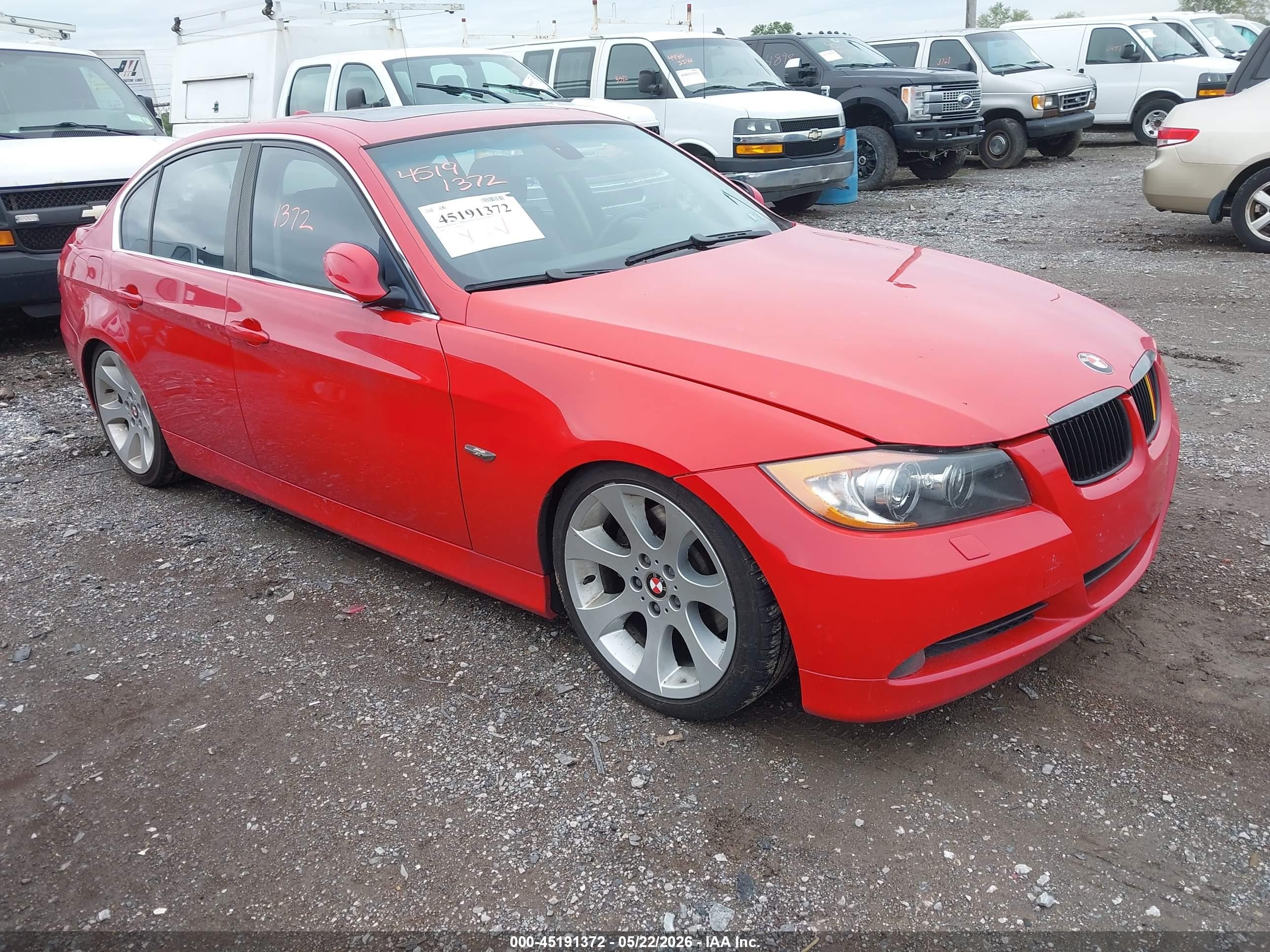 2006 Bmw 330i   Red vin: WBAVB33506KR80817