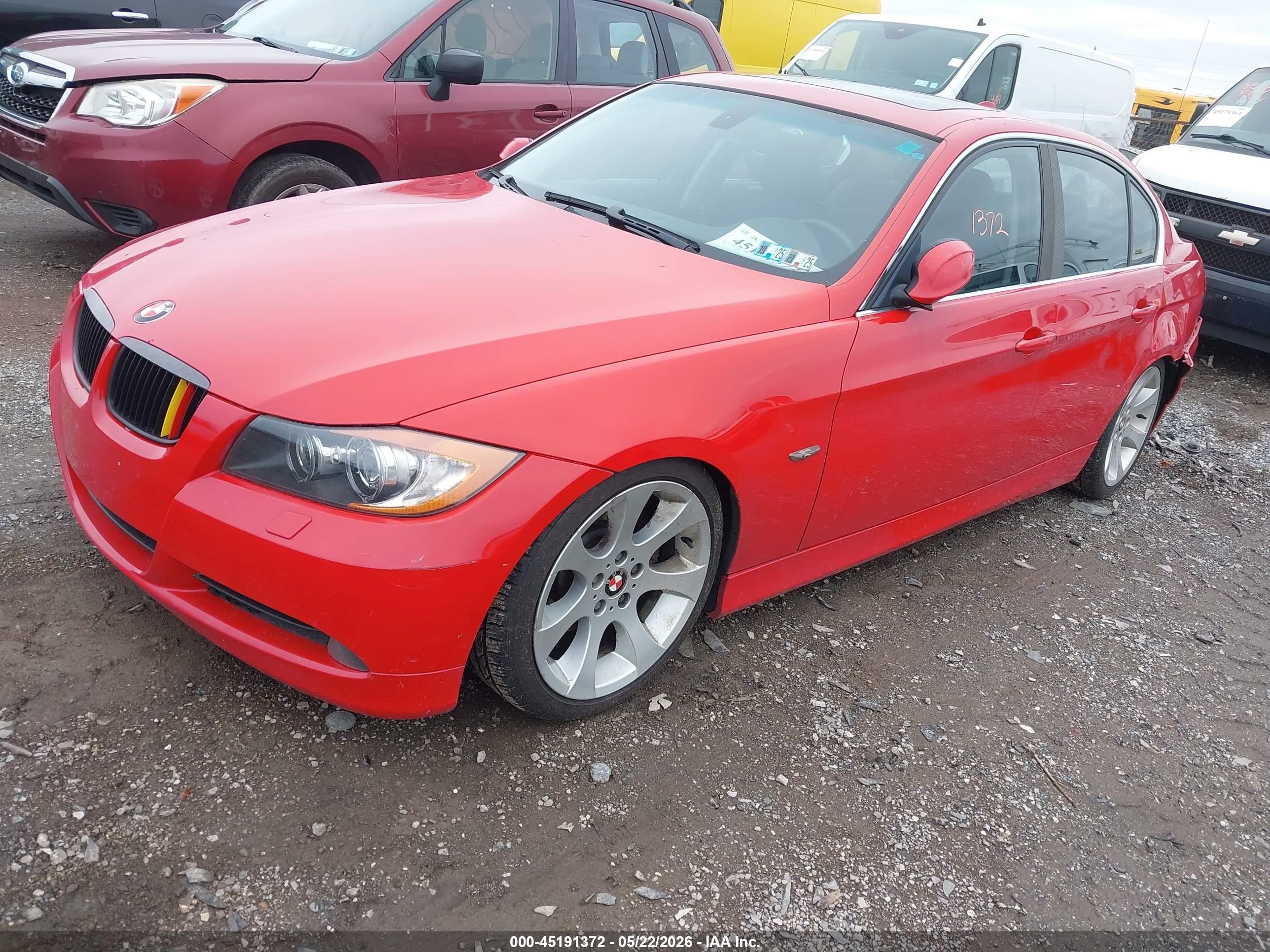 2006 Bmw 330i   Red vin: WBAVB33506KR80817