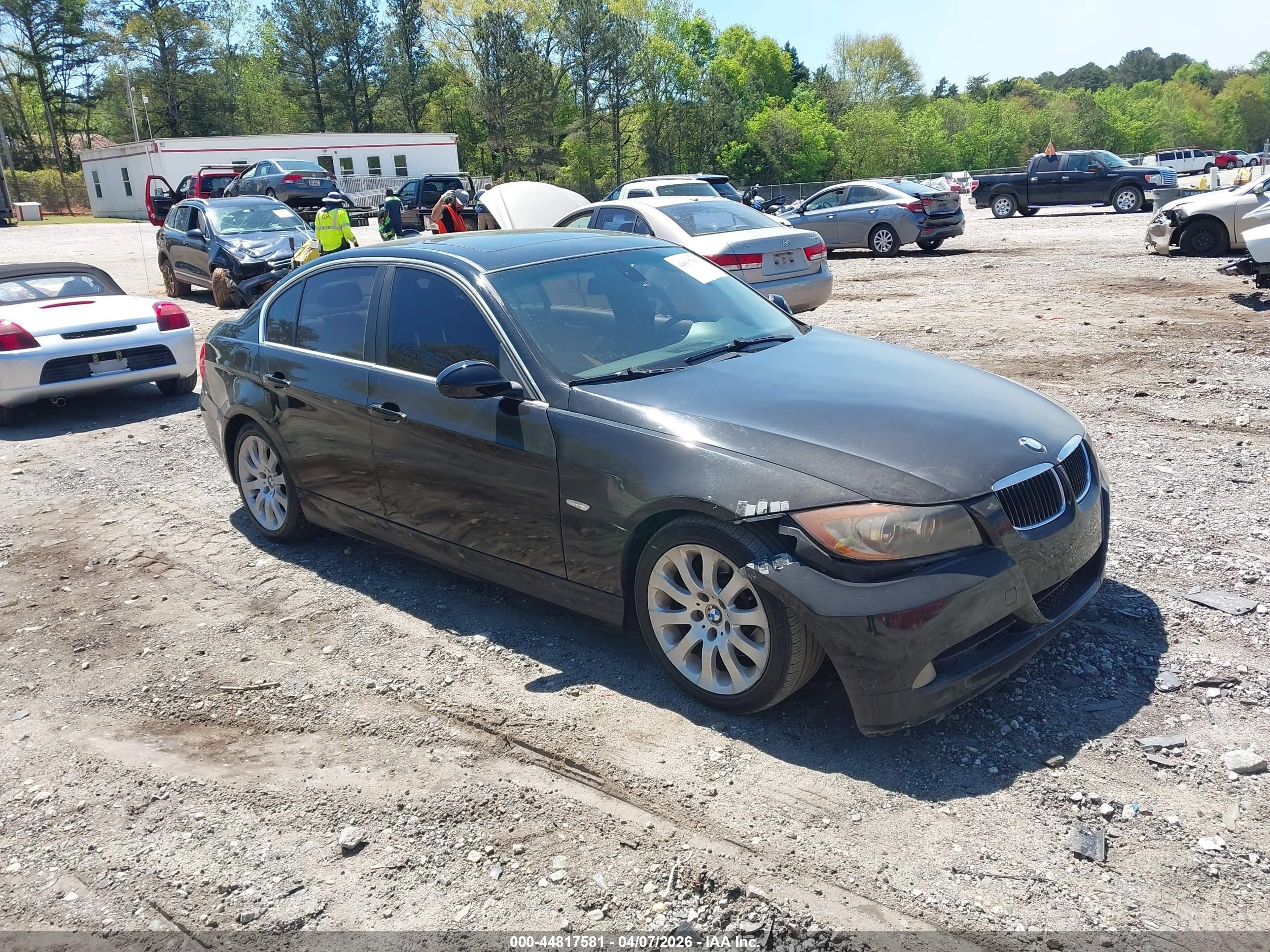 2006 Bmw 330i Black vin: WBAVB33516KR74489