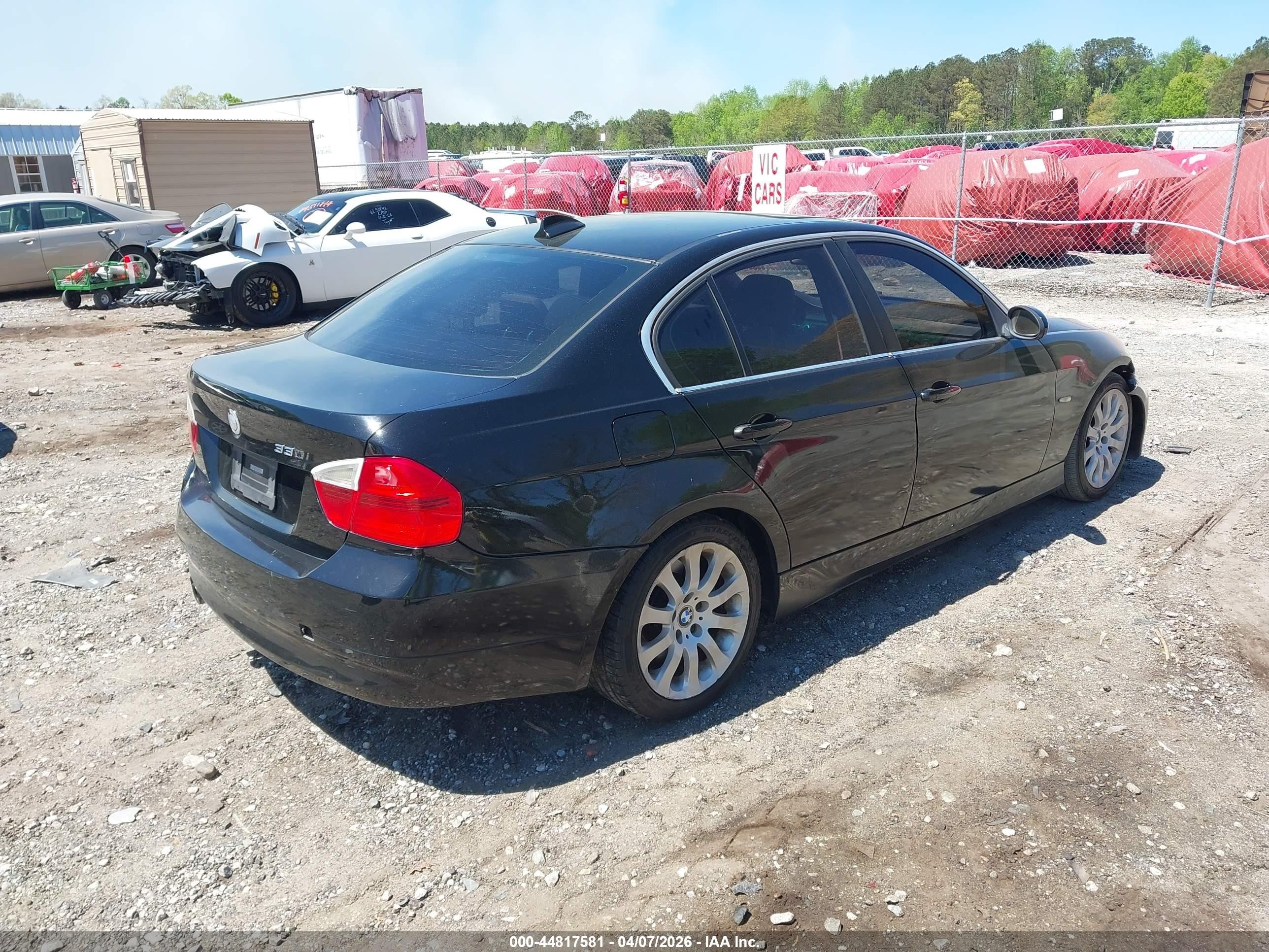 2006 Bmw 330i Black vin: WBAVB33516KR74489