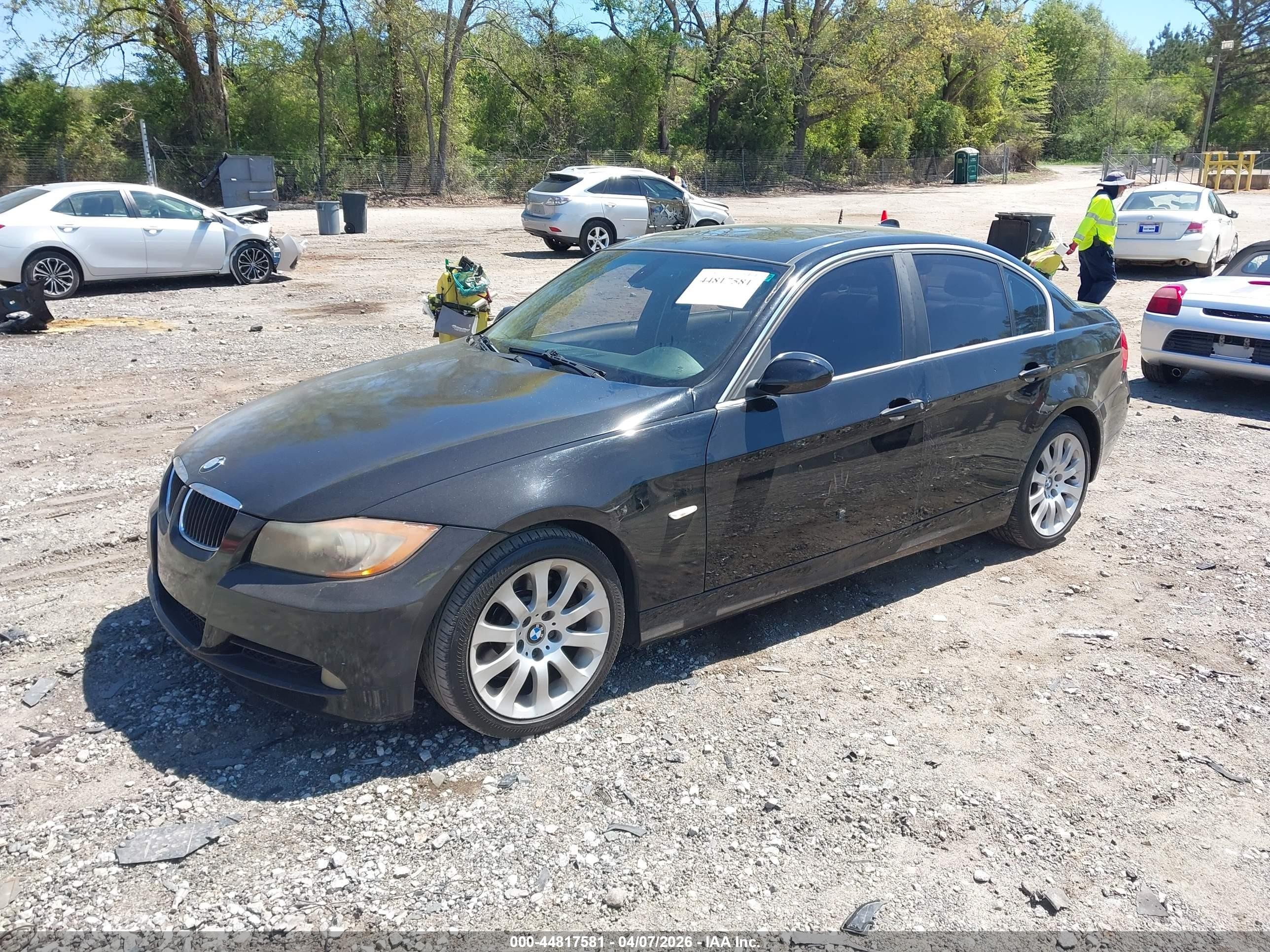 2006 Bmw 330i Black vin: WBAVB33516KR74489