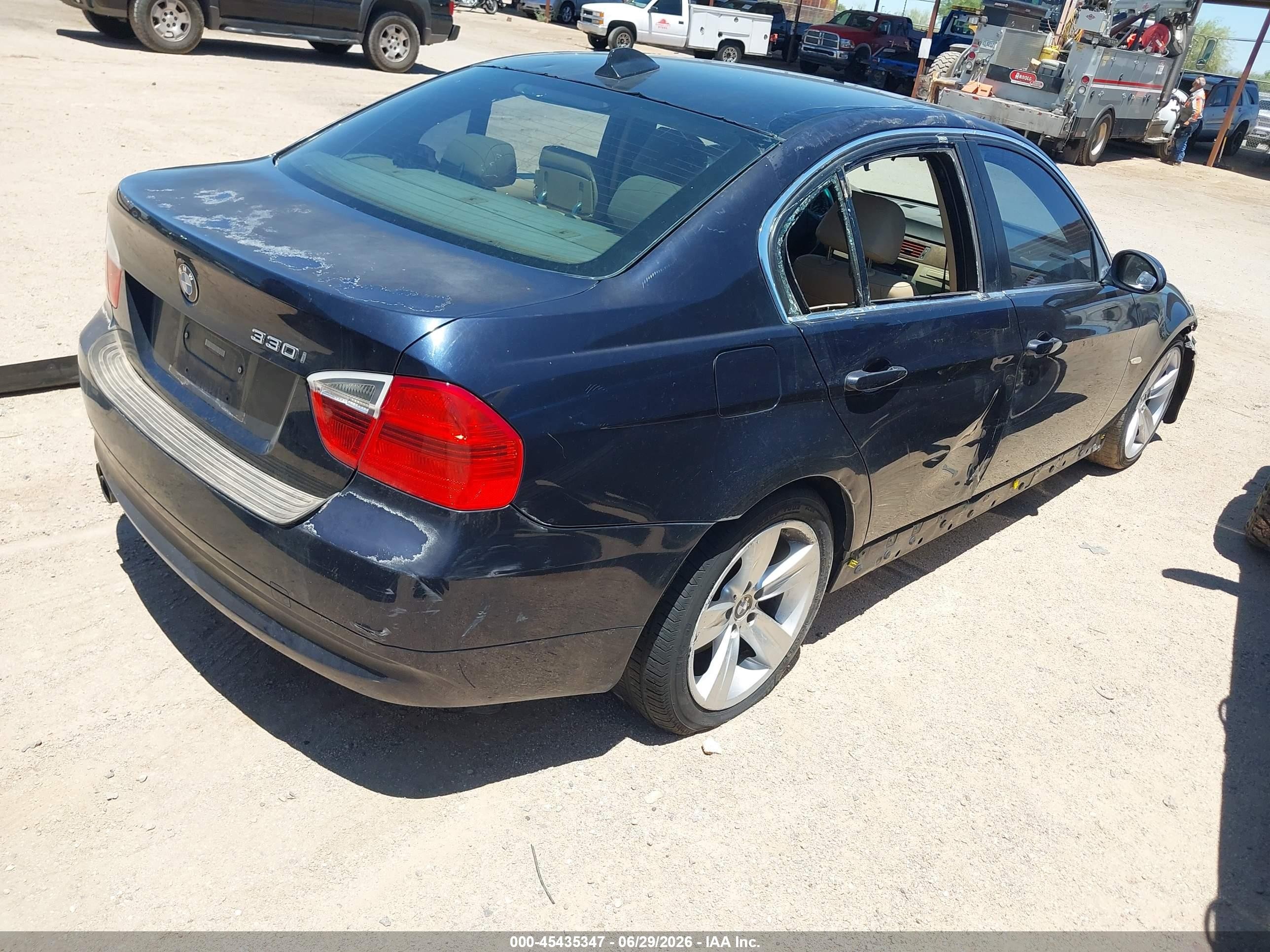 2006 Bmw 330i   Dark Blue vin: WBAVB33516KR76419