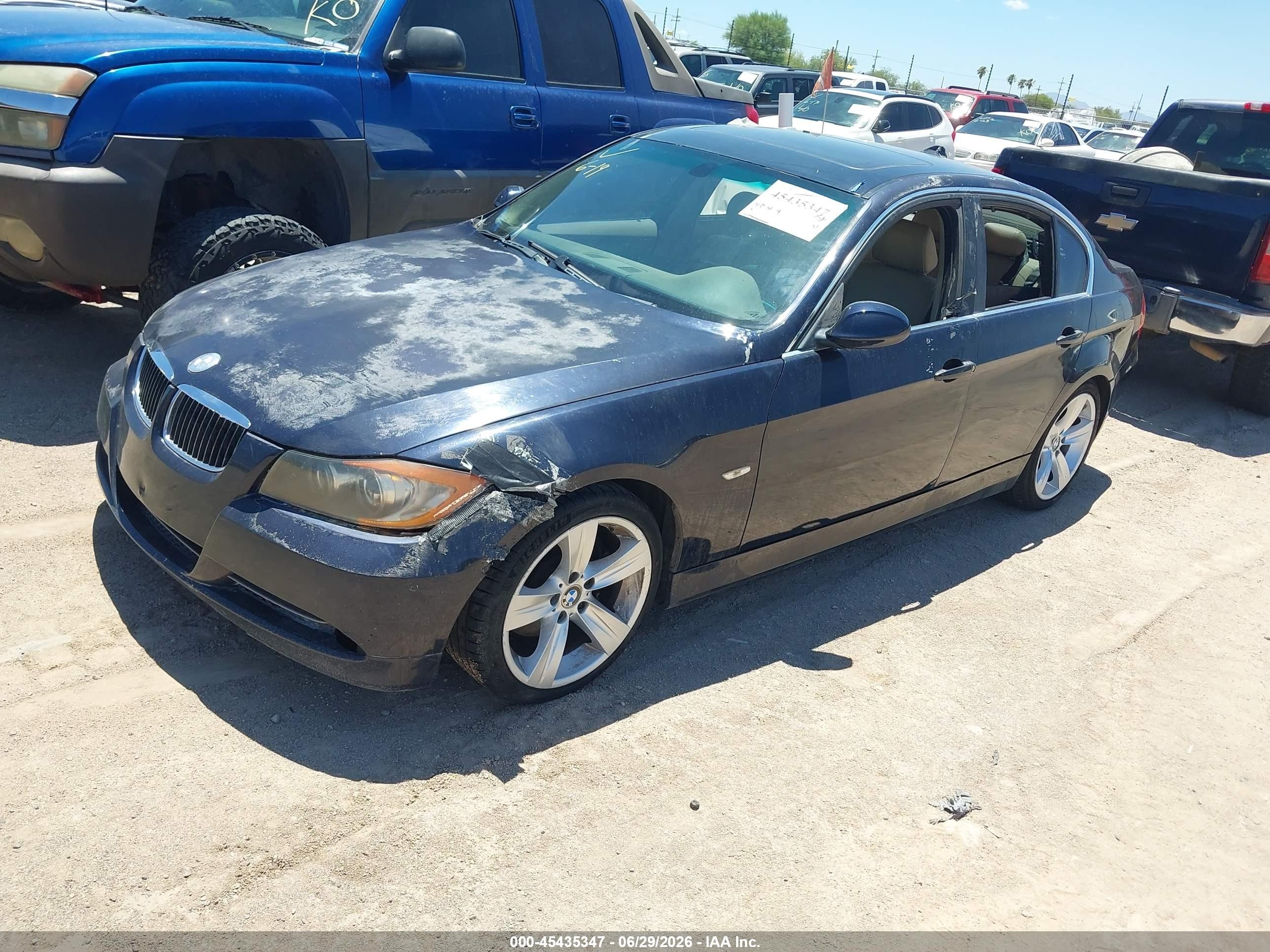 2006 Bmw 330i   Dark Blue vin: WBAVB33516KR76419