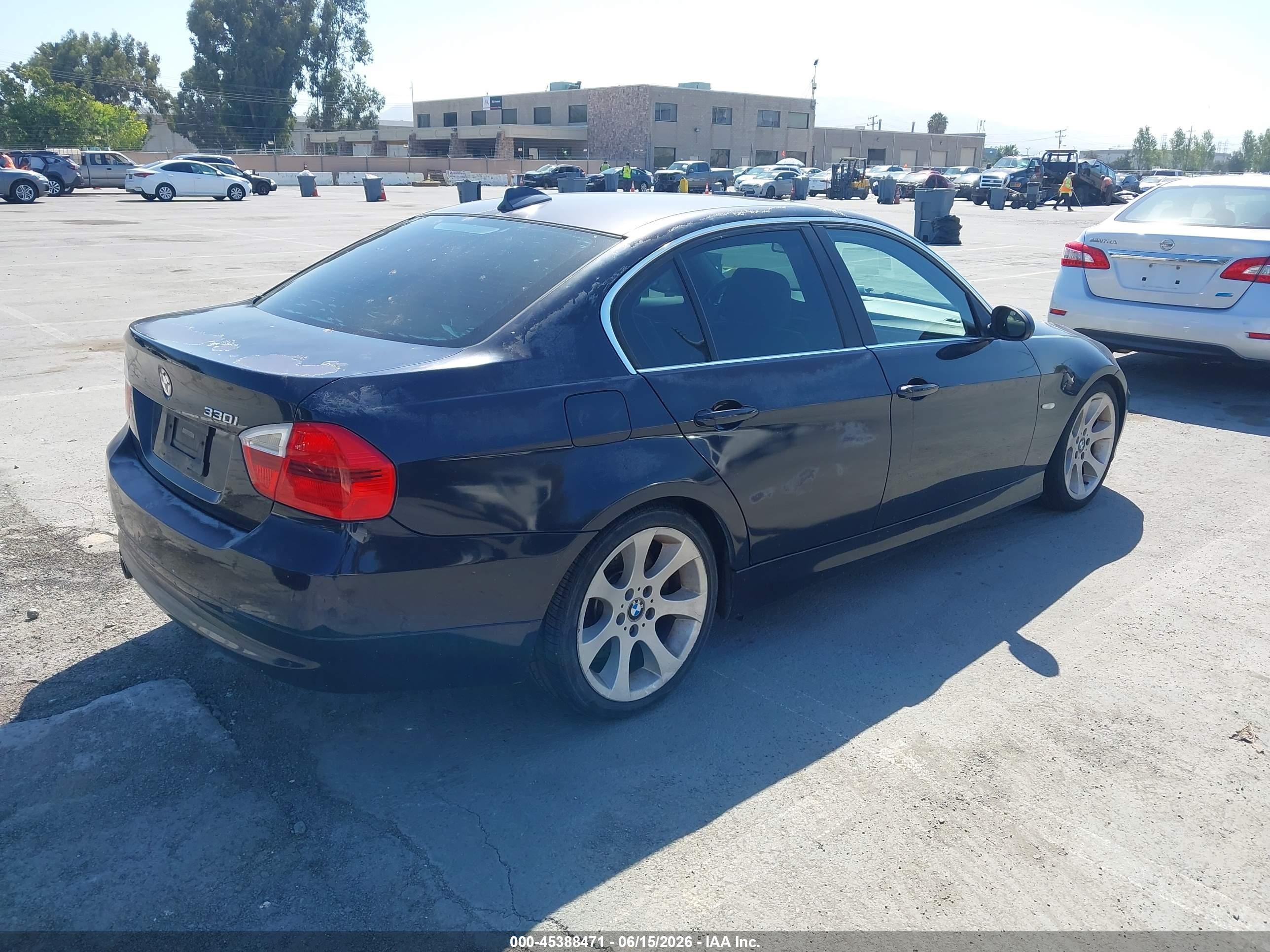 2006 Bmw 330i   Синий vin: WBAVB33516KS31816