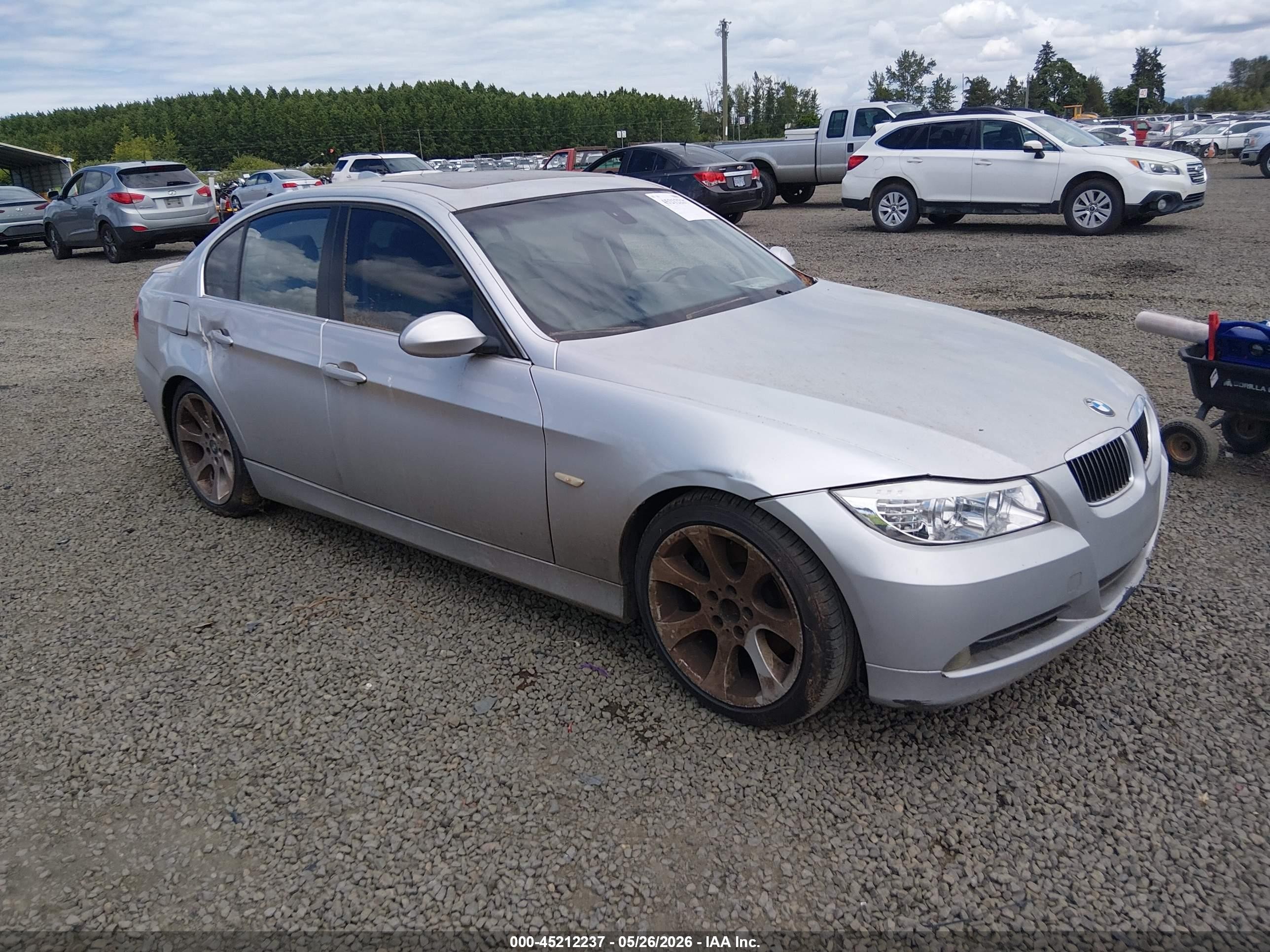 2006 Bmw 330i   Silver vin: WBAVB33516KS34134