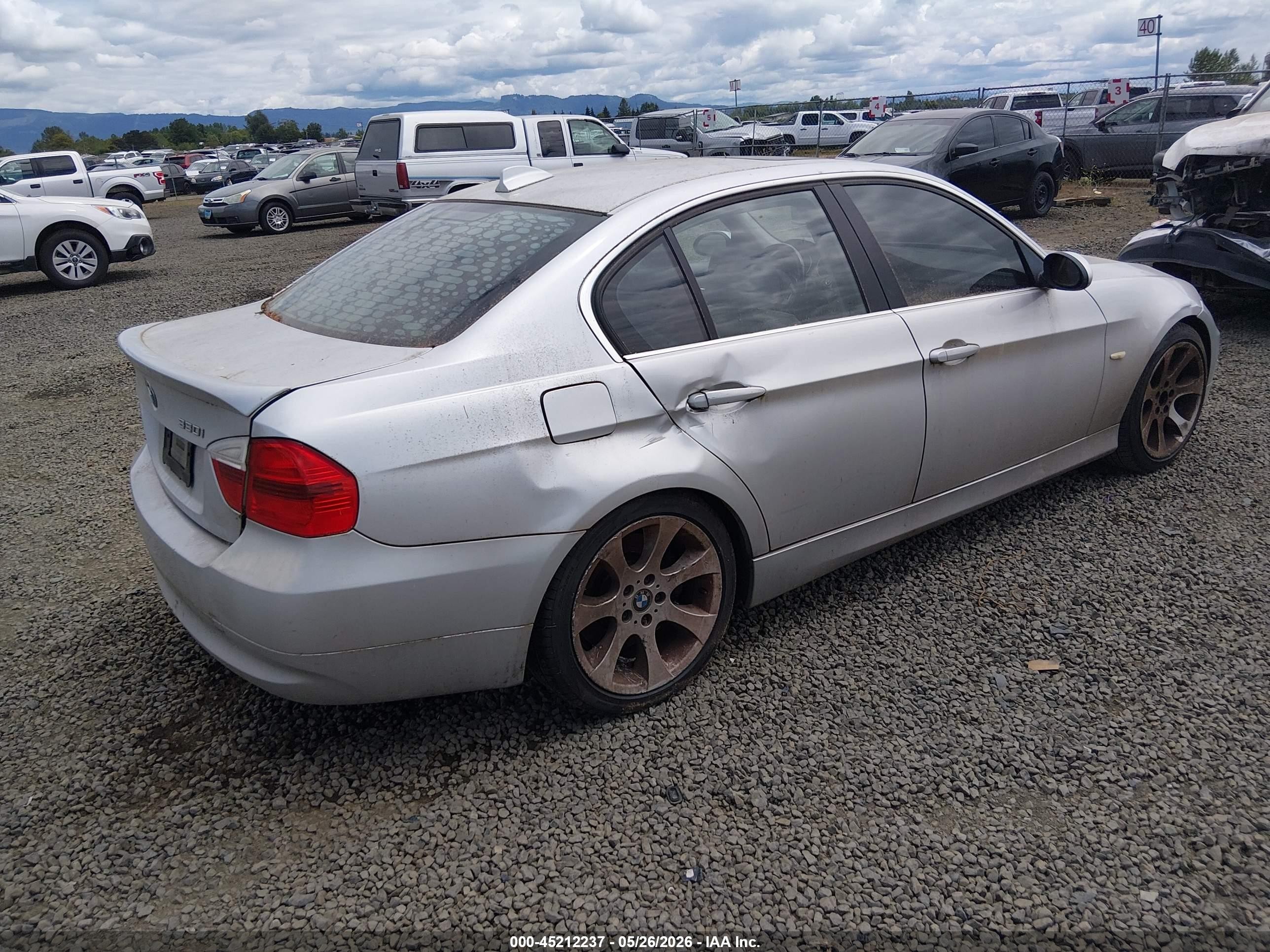 2006 Bmw 330i   Silver vin: WBAVB33516KS34134