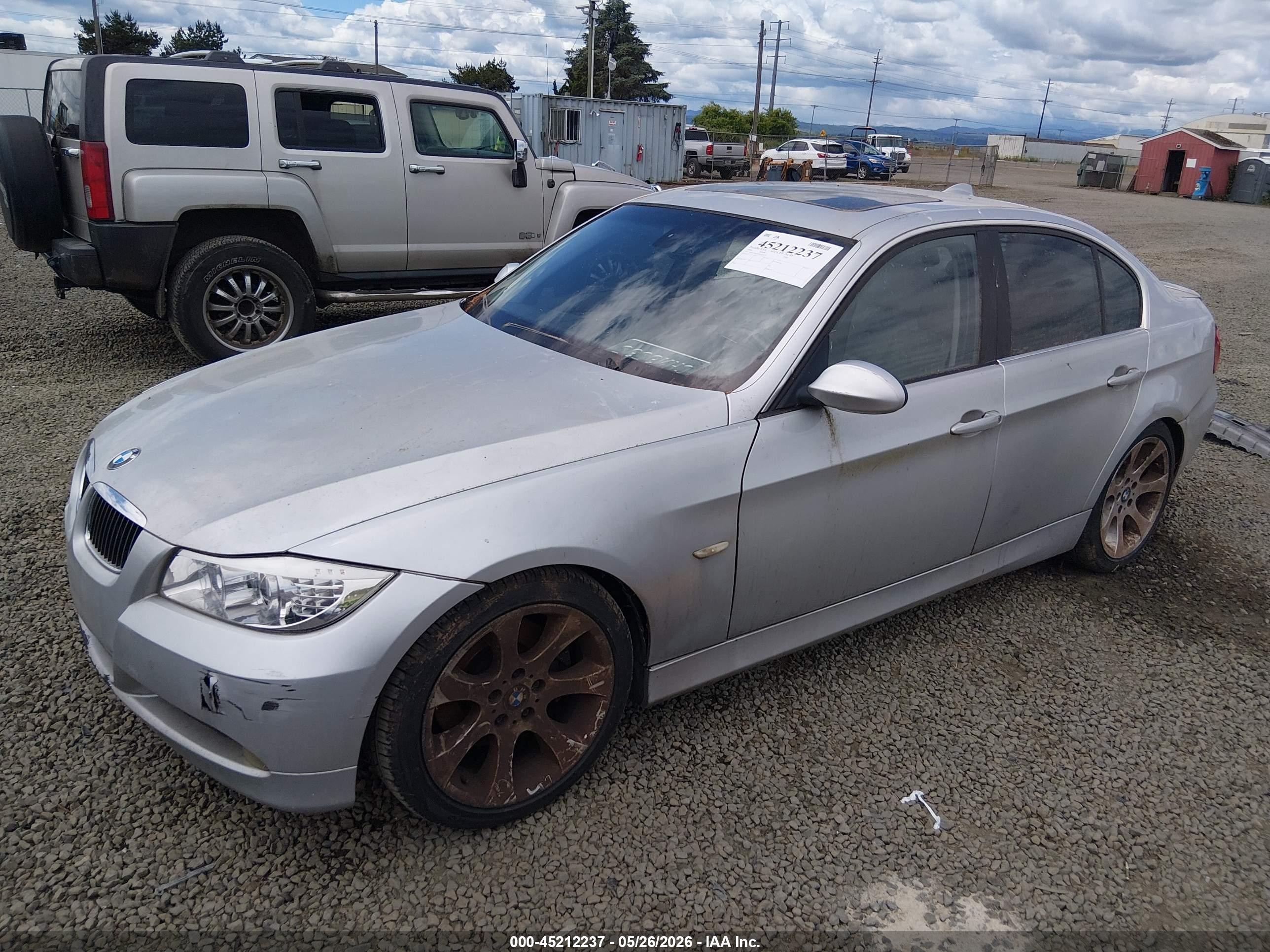 2006 Bmw 330i   Silver vin: WBAVB33516KS34134