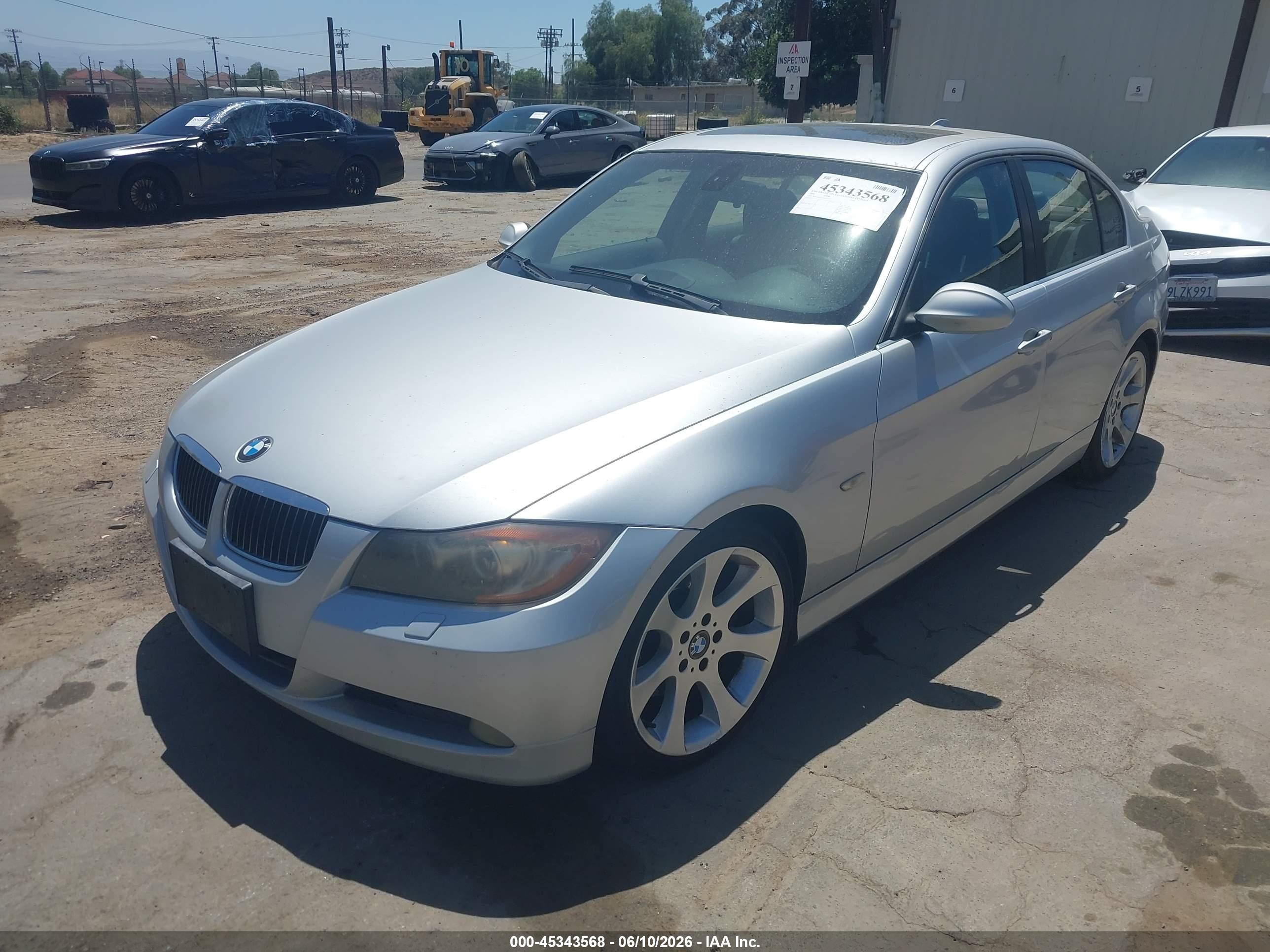 2006 Bmw 330i Silver vin: WBAVB33526KS31971