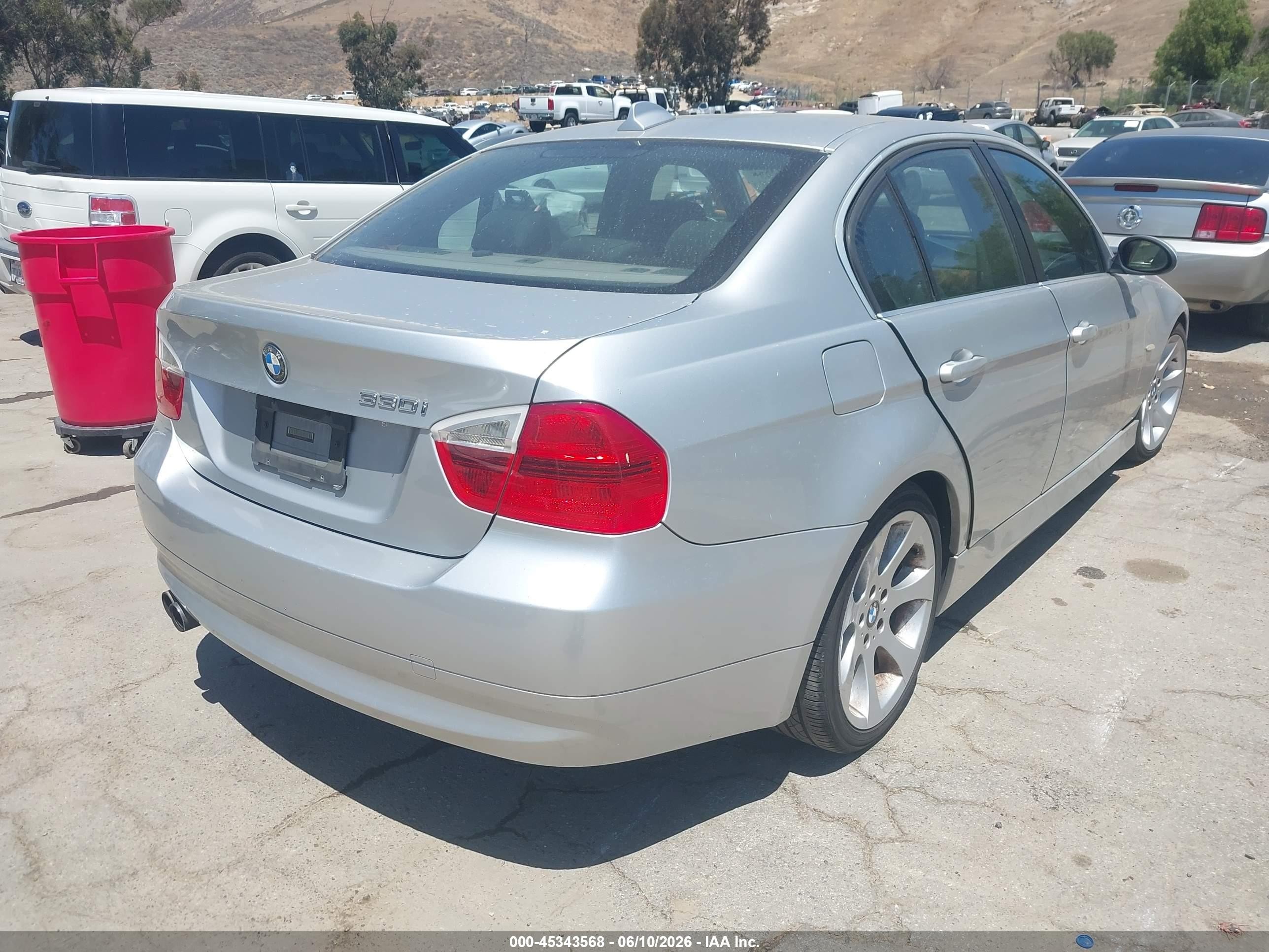 2006 Bmw 330i Silver vin: WBAVB33526KS31971
