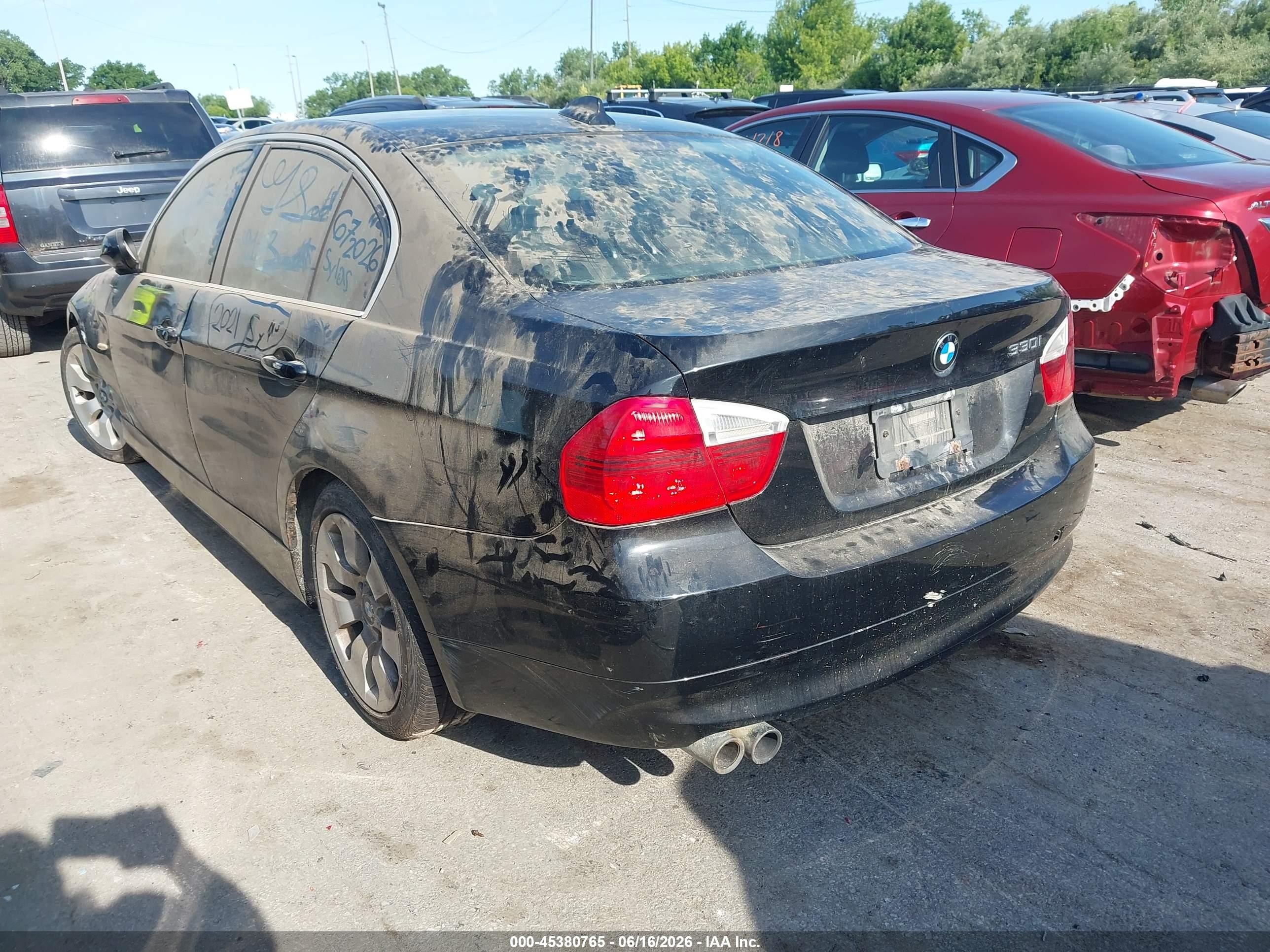 2006 Bmw 330i   Black vin: WBAVB33526KS33302