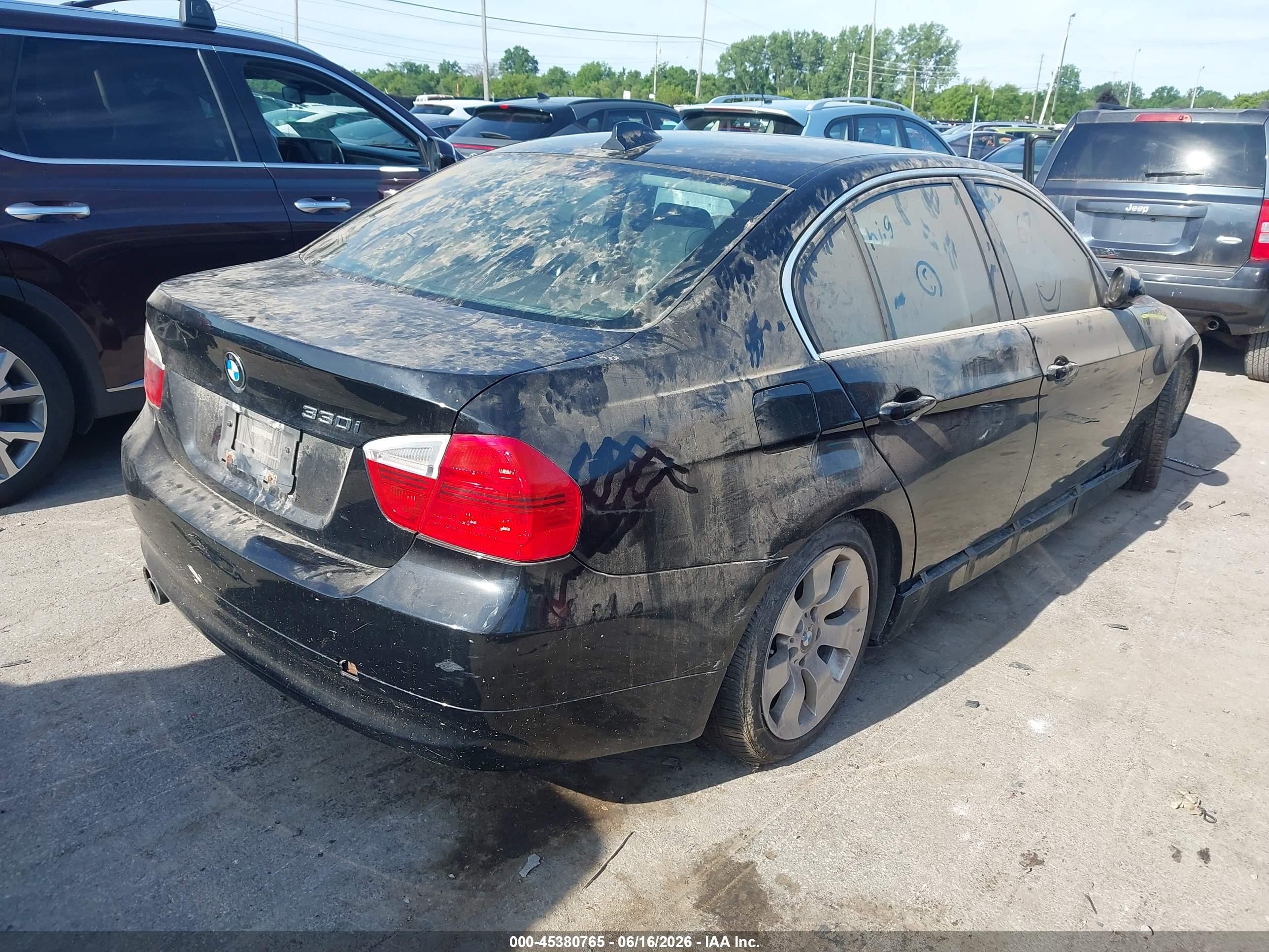 2006 Bmw 330i   Black vin: WBAVB33526KS33302
