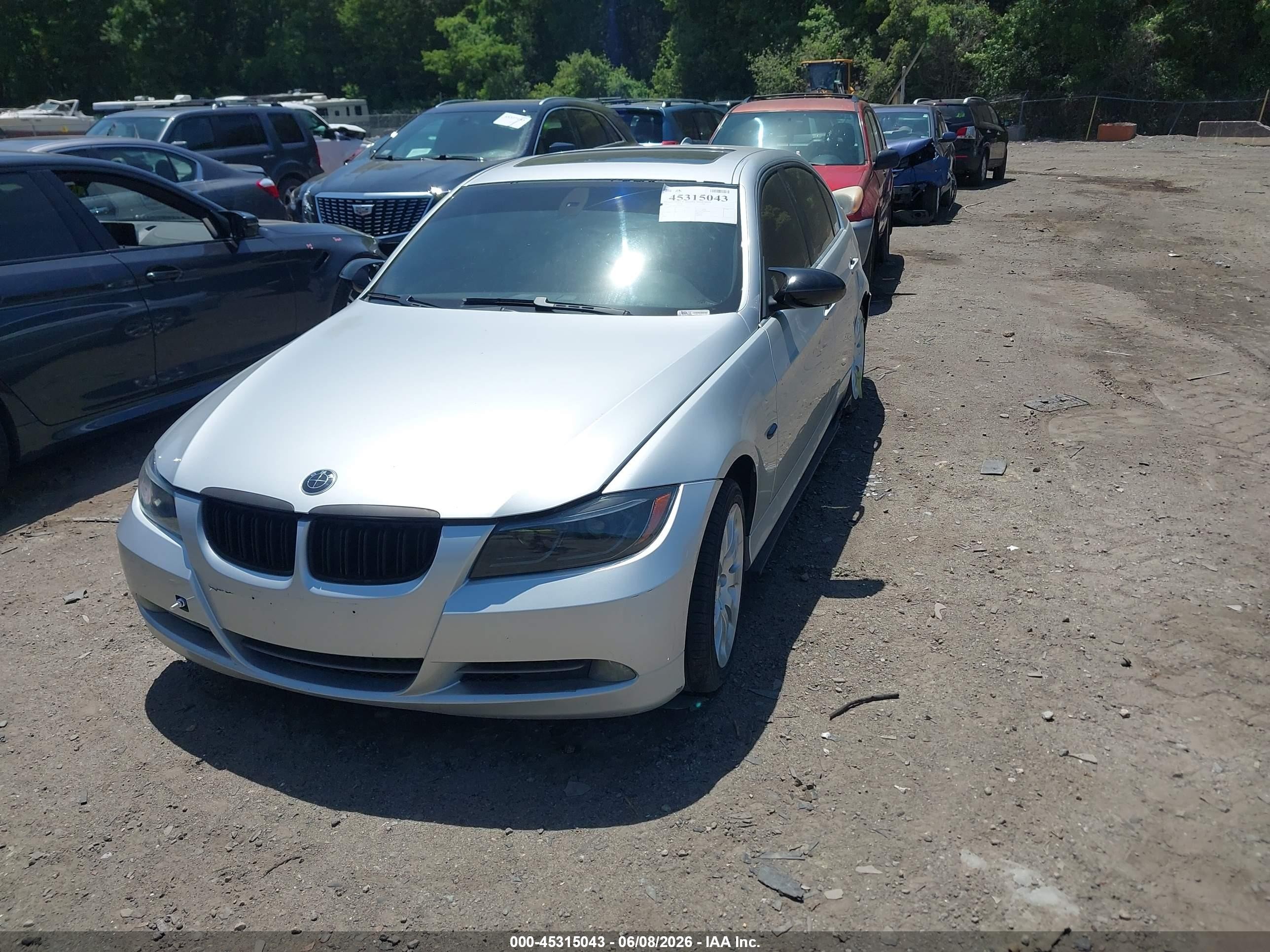 2006 Bmw 330i   Silver vin: WBAVB33536KR81816