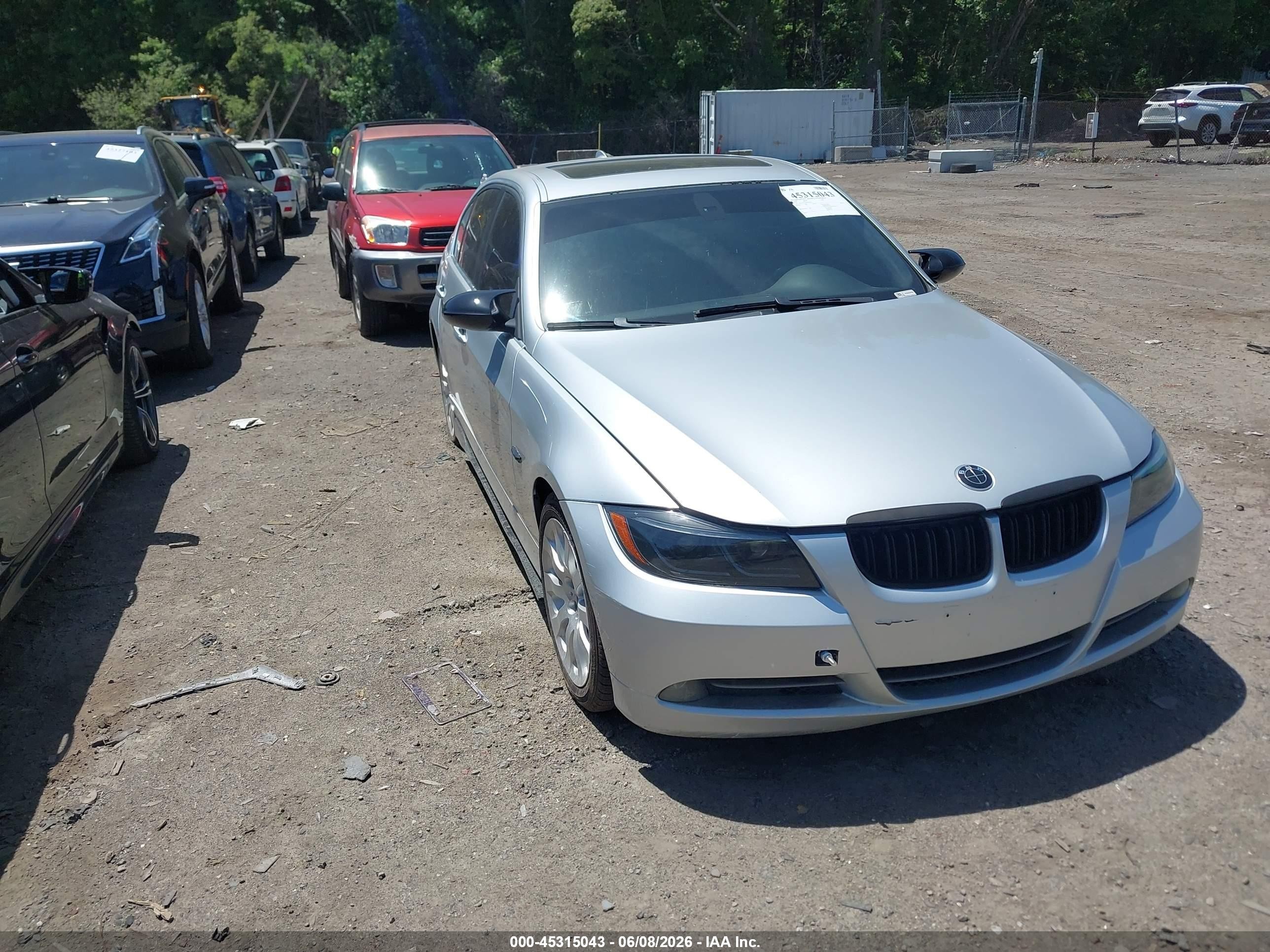2006 Bmw 330i   Silver vin: WBAVB33536KR81816