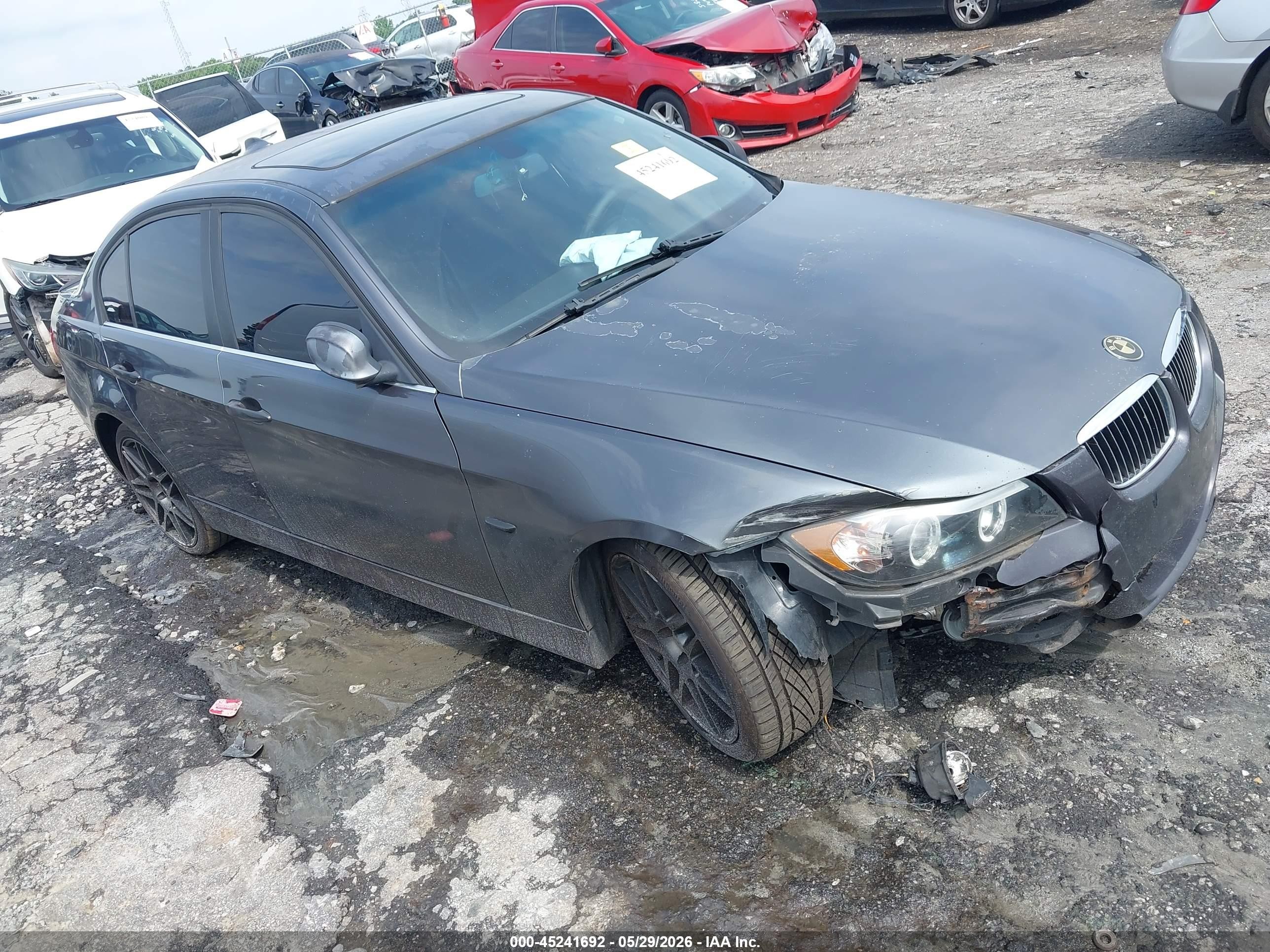2006 Bmw 330i   Gray vin: WBAVB33536KS31445