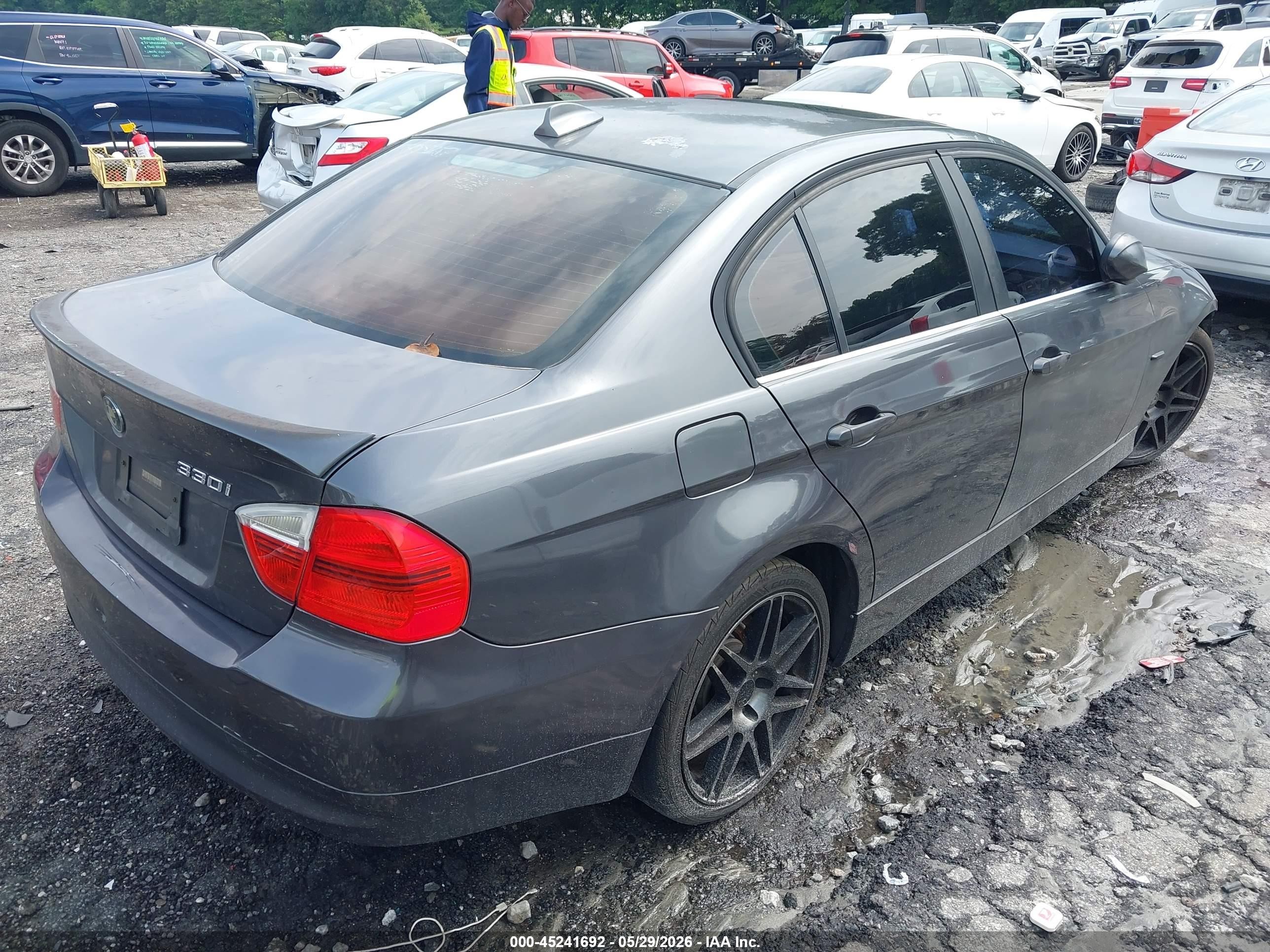 2006 Bmw 330i   Gray vin: WBAVB33536KS31445