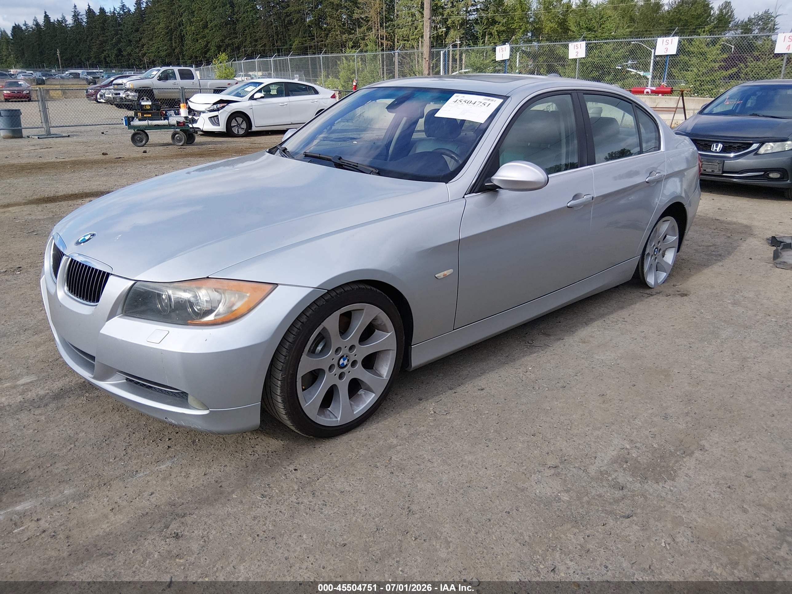2006 Bmw 330i   Silver vin: WBAVB33546AZ87369