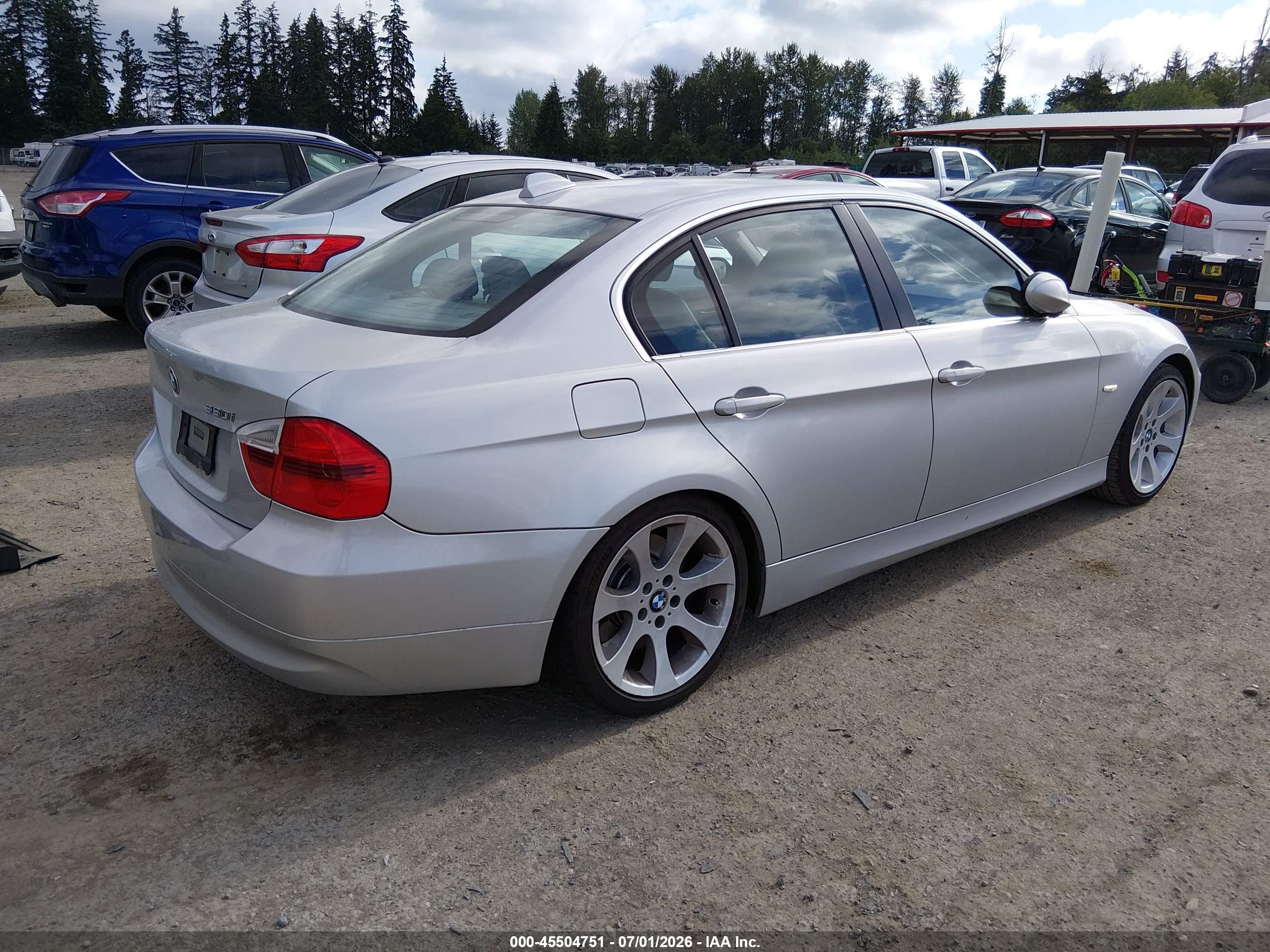 2006 Bmw 330i   Silver vin: WBAVB33546AZ87369