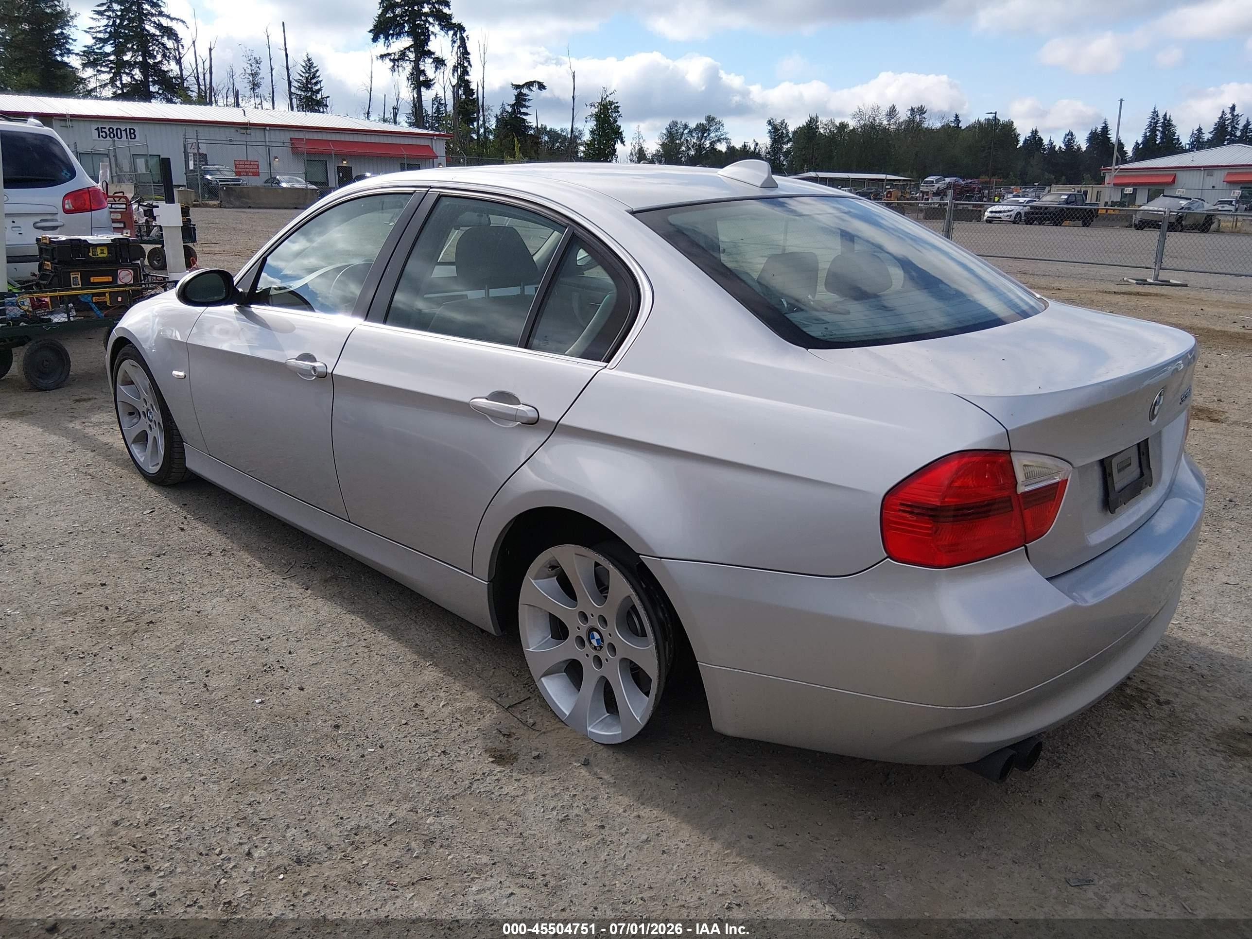 2006 Bmw 330i   Silver vin: WBAVB33546AZ87369