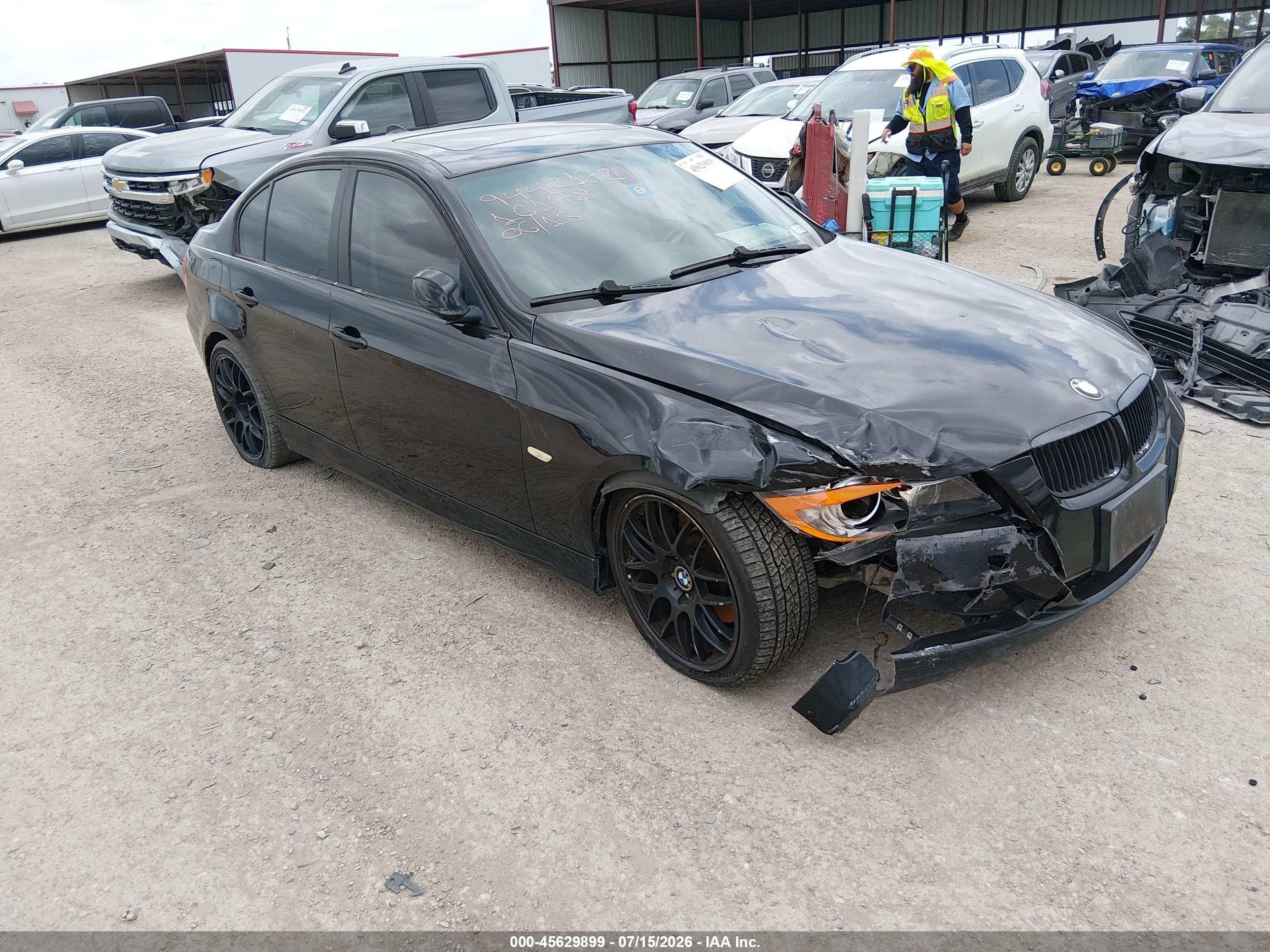 2006 Bmw 330i   Черный vin: WBAVB33546PS16178